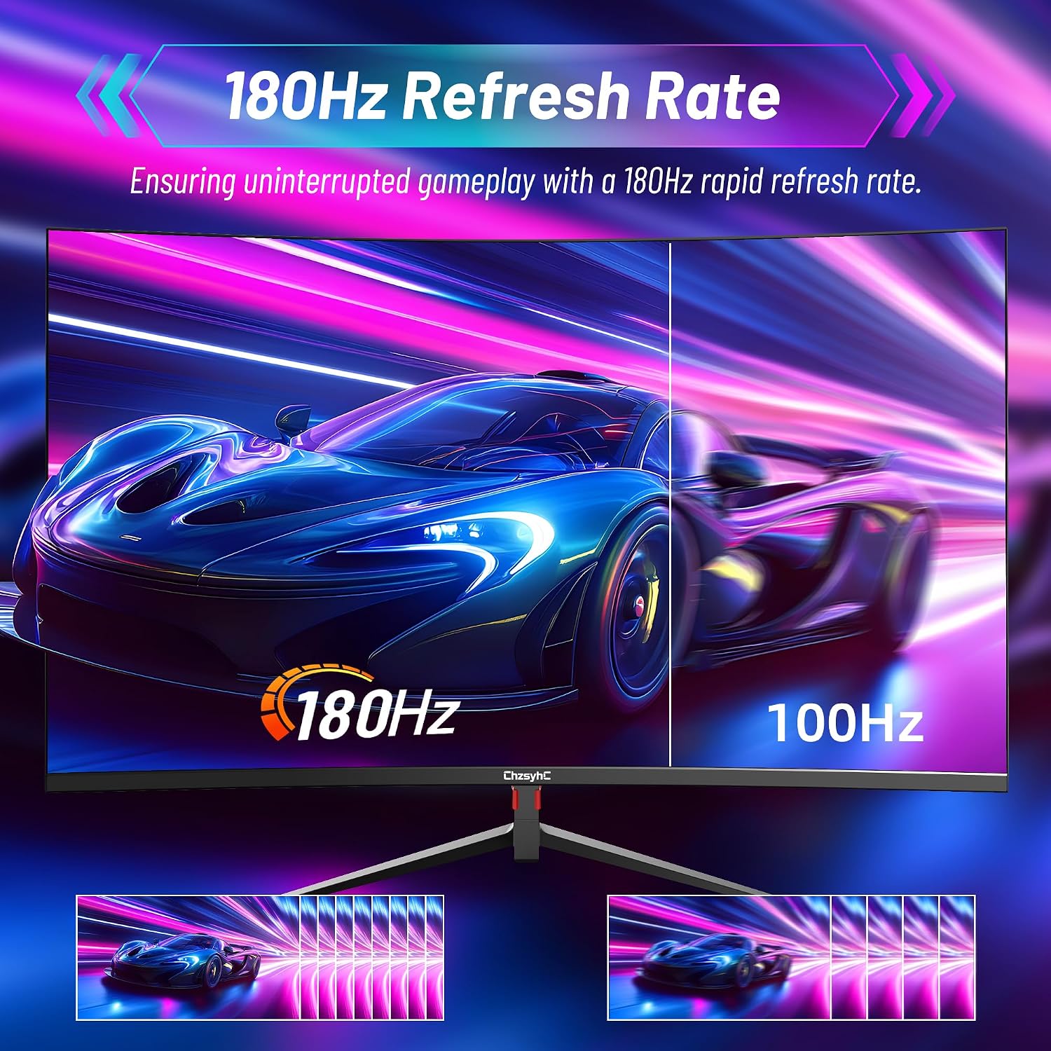 34 Inch Ultrawide Curved Gaming Monitor - WQHD 3440x1440p, 165Hz, 120% sRGB, FreeSync, VESA Mountable (DP&HDMI Cable Incl.) - Immersive PC Monitor for Gamers & Professionals, Black