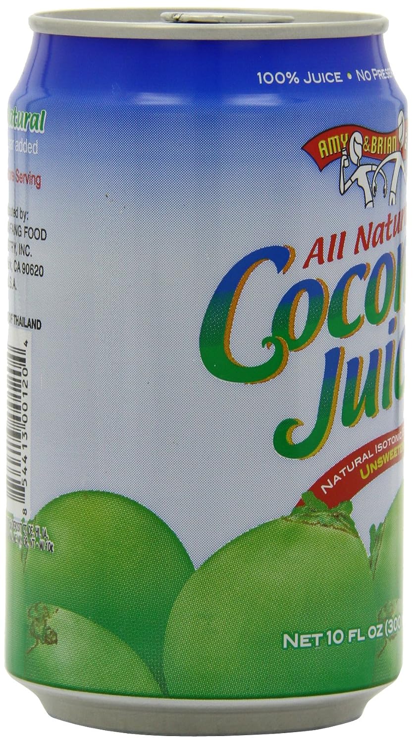 Amy & Brian Non-GMO Coconut Water, Original, 17.5 Fl Oz (Pack of 12)