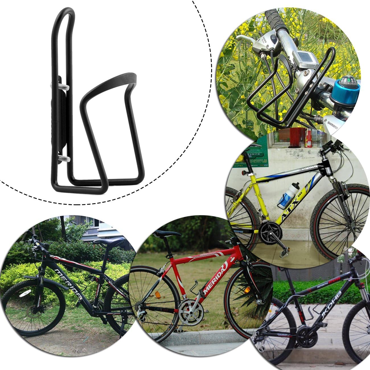 Aluminum Alloy Biking Bicycle Water Bottle Cage Holder, Cycling Bike Water | Bottle Cage