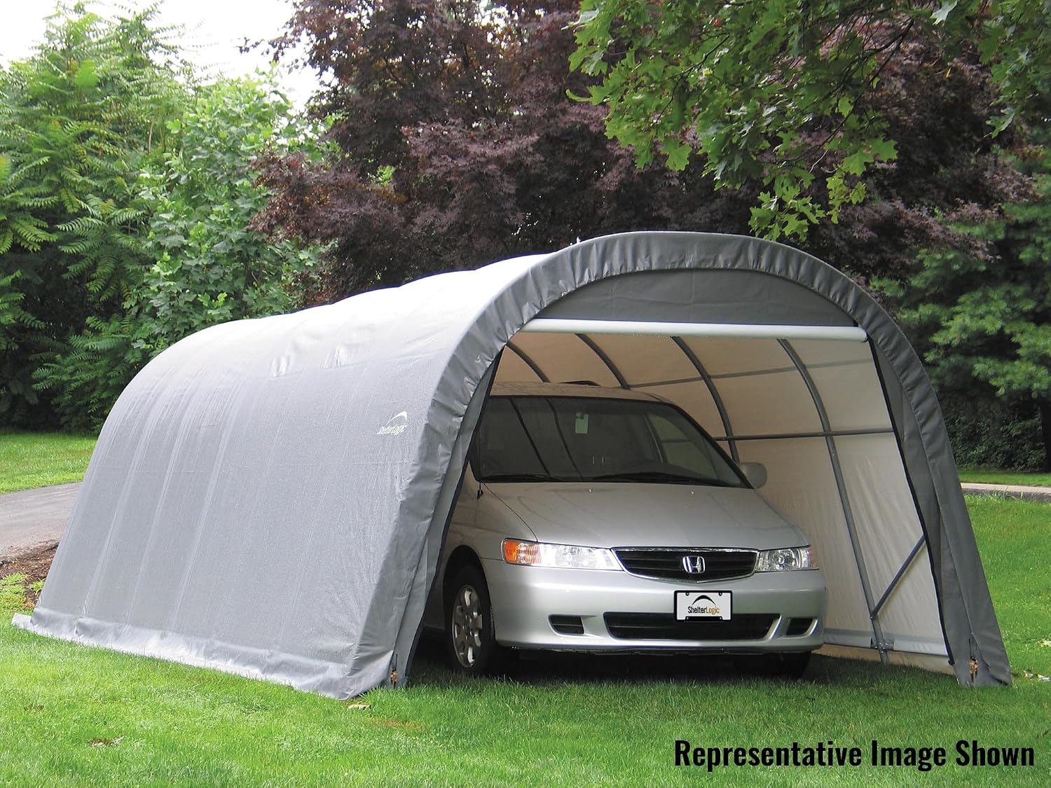 ShelterLogic 73342 Green 12'x20'x10' Round Style Shelter