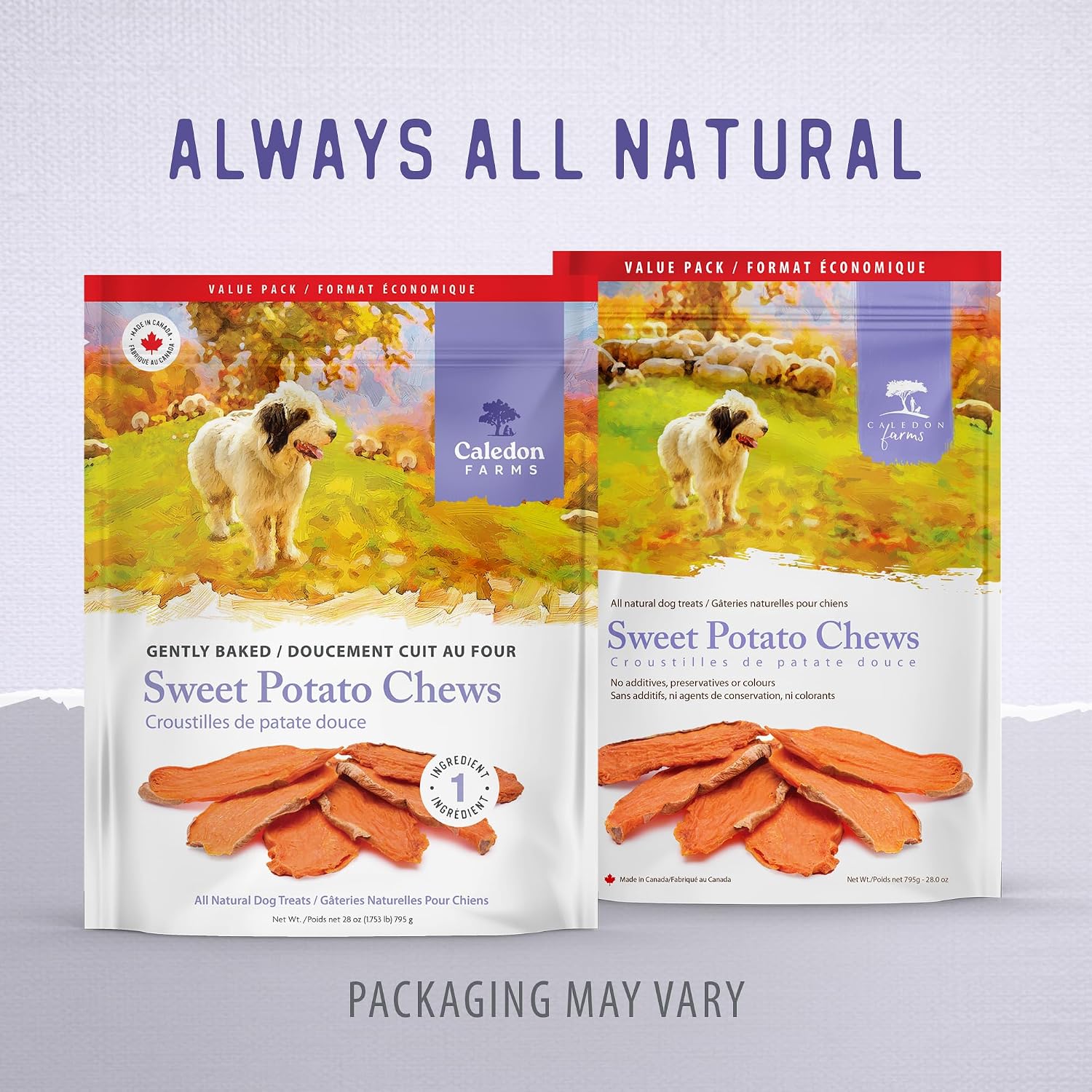 Caledon Farms Sweet Potato Chews for Dogs 9.3 OZ