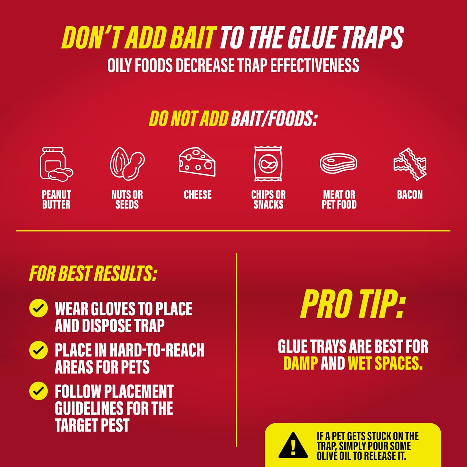 Catchmaster-16 Mouse & Insect Glue Traps, Heavy-Duty Pesticide-Free Sticky Mouse Traps Indoor for Home, Used by the PROs