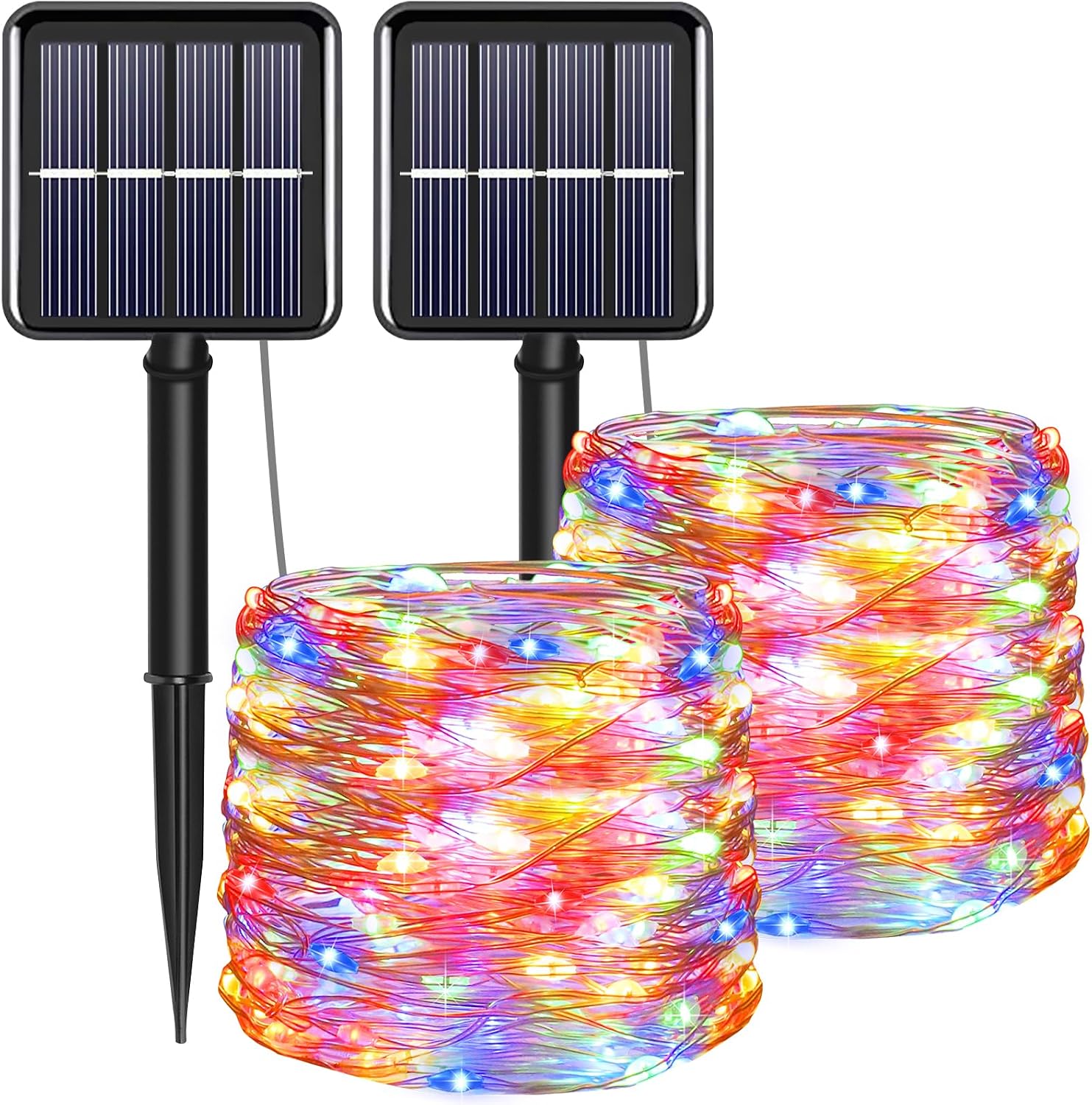 Solar Fairy String Lights, Cool White, 100Led, Outdoor Waterproof