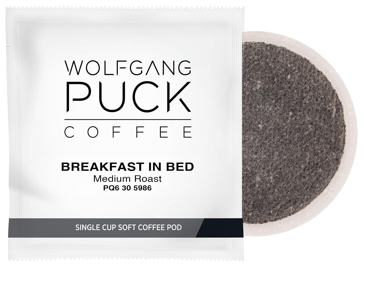 Wolfgang Puck Coffee, Breakfast in Bed, 12 Gram Soft Pods, 16 Count (Pack of 1)