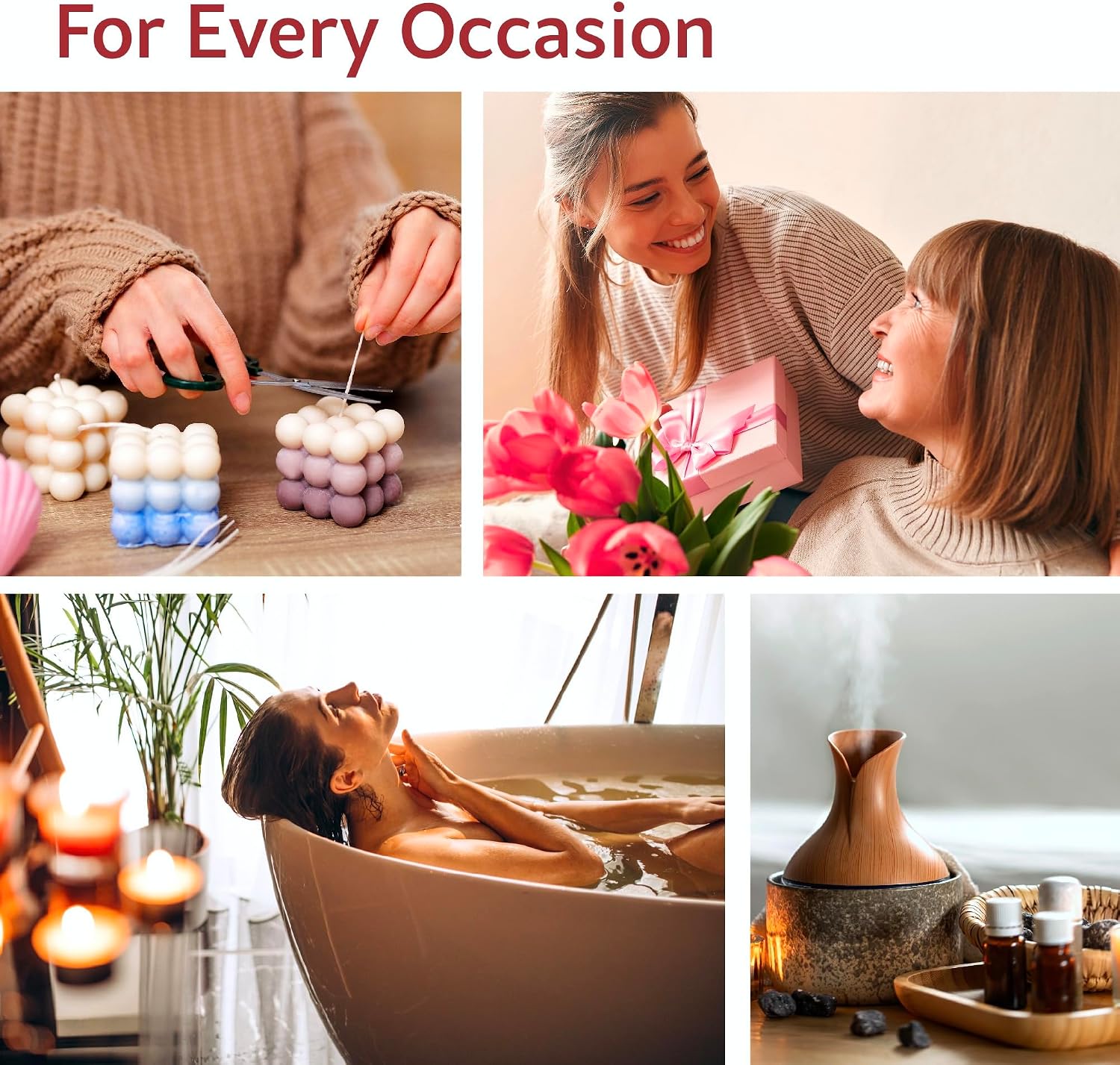 O'linear Essential Oils 6 Blends Set - Perfect for Humidifiers and Diffusers, Aromatherapy Diffuser Oils Scents, Essential Oil Kit for Home Use