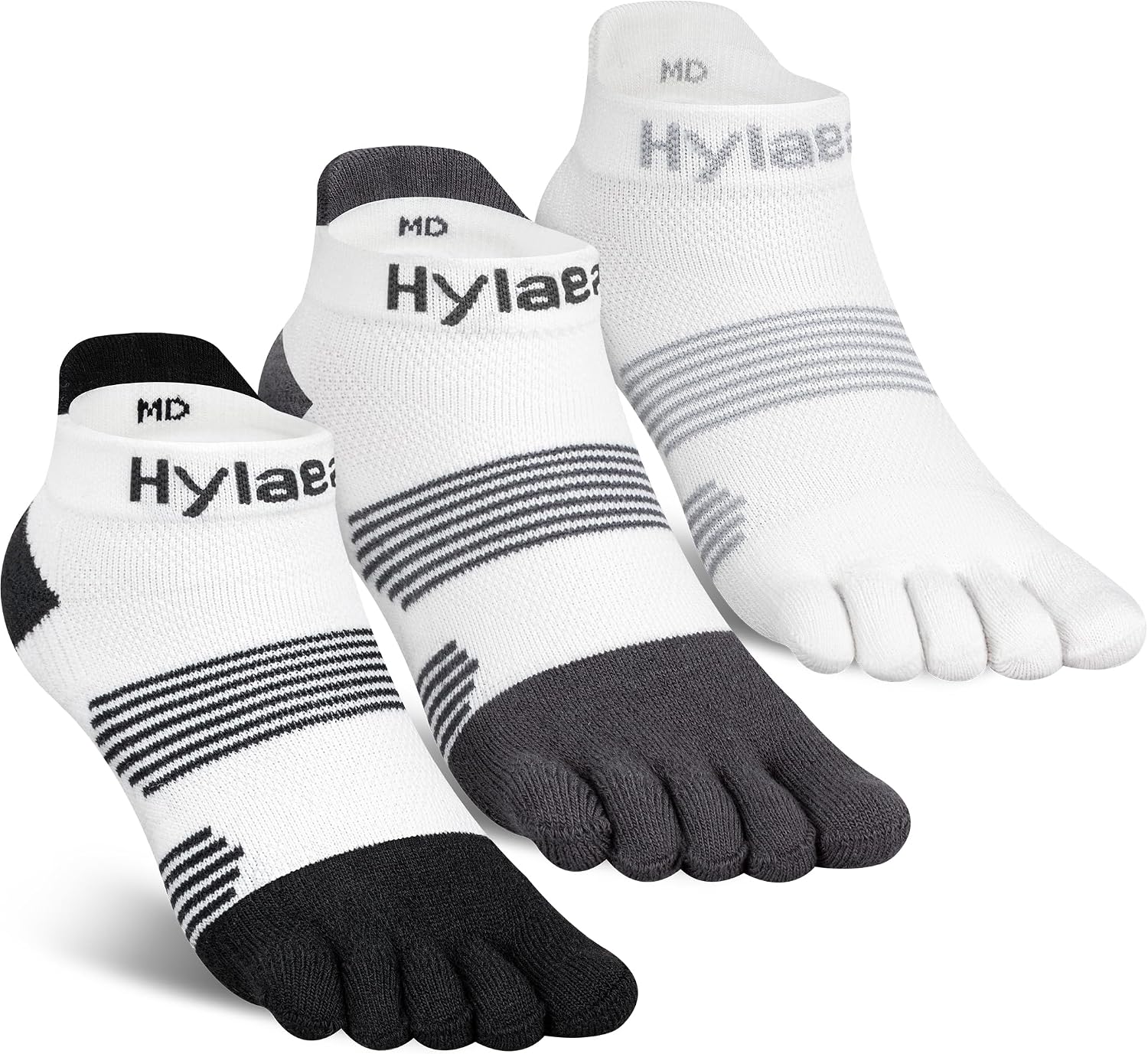 Hylaea Unisex Coolmax No Show Athletic Running Socks, Cushioned No Blisters