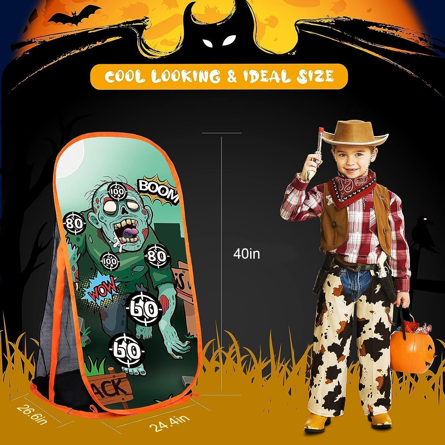 RONSTONE Shooting Practice Target Compatible with Nerf Gun for Boys Girls, Toy Foam Blaster Shooting Targets for Kids Indoor Outdoor