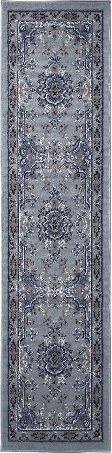 Home Dynamix Premium Sakarya Traditional Medallion Border Area Rug, Ivory/Brown, 7'9"x10'8" Rectangle