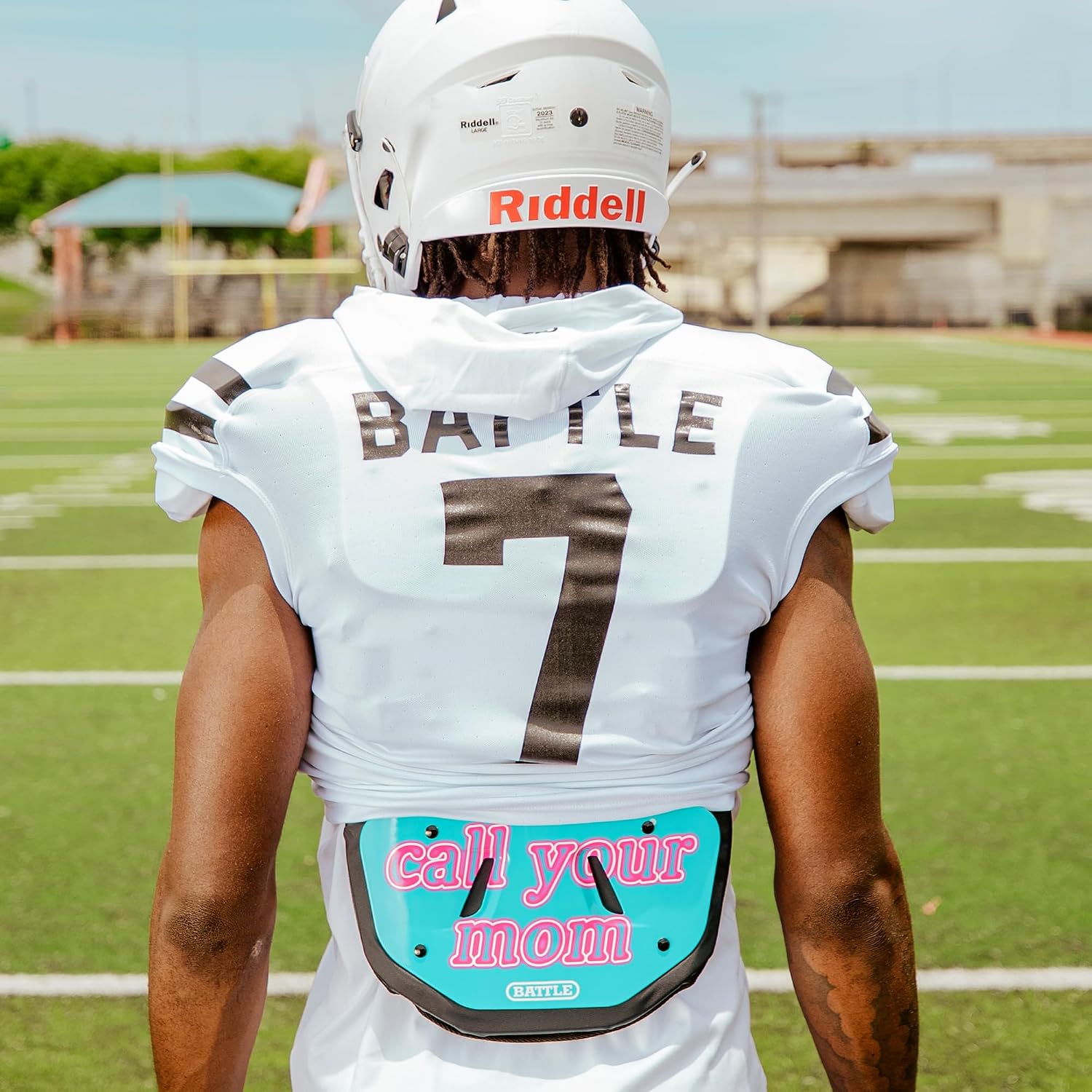 Battle Sports Novelty Football Back Plate, Kids, Adults