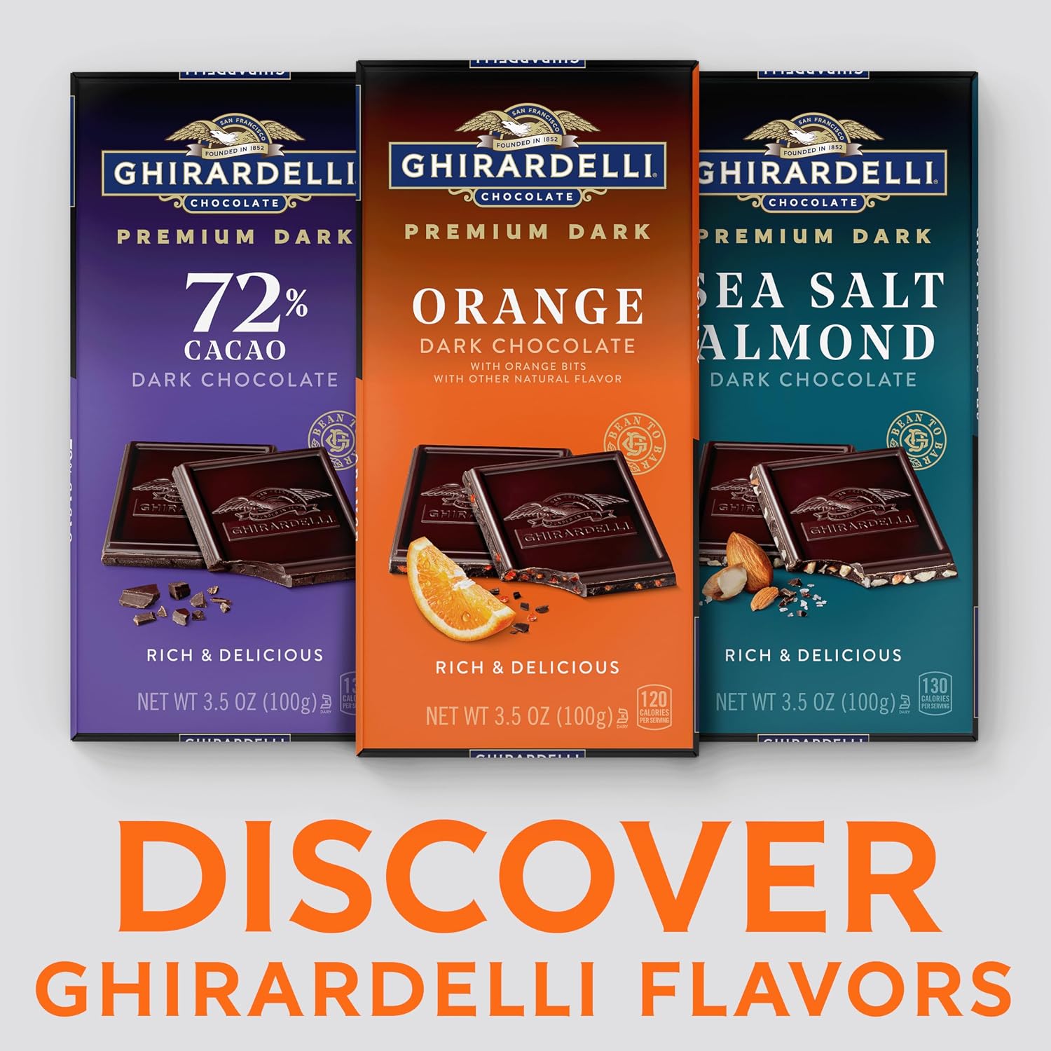 Ghirardelli, Intense Dark Chocolate Bar, 72% Cacao, Bar, 3.5 Ounce