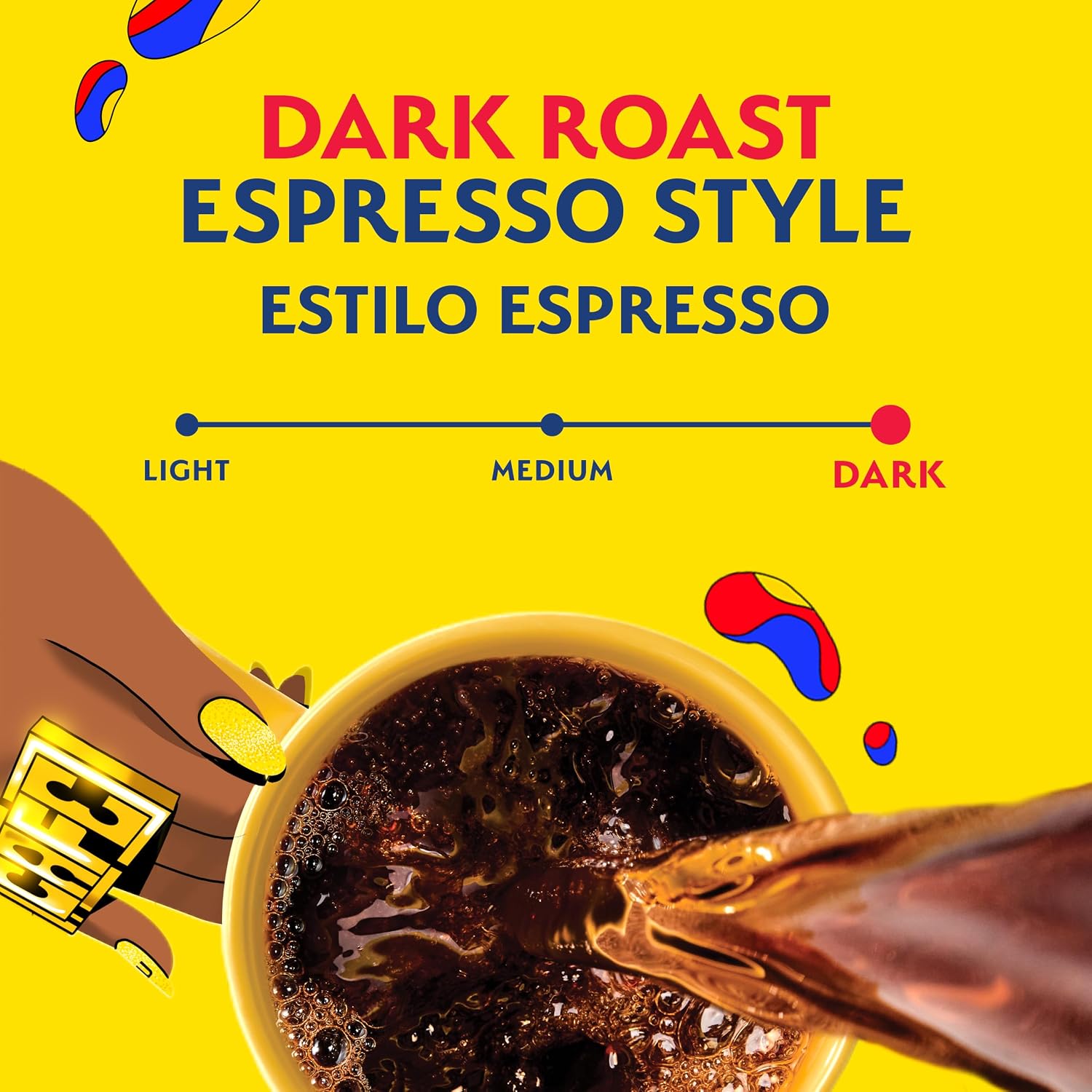 Café Bustelo Espresso Style Dark Roast, Single Serve Coffee Pods, 12 Count (Pack of 6)