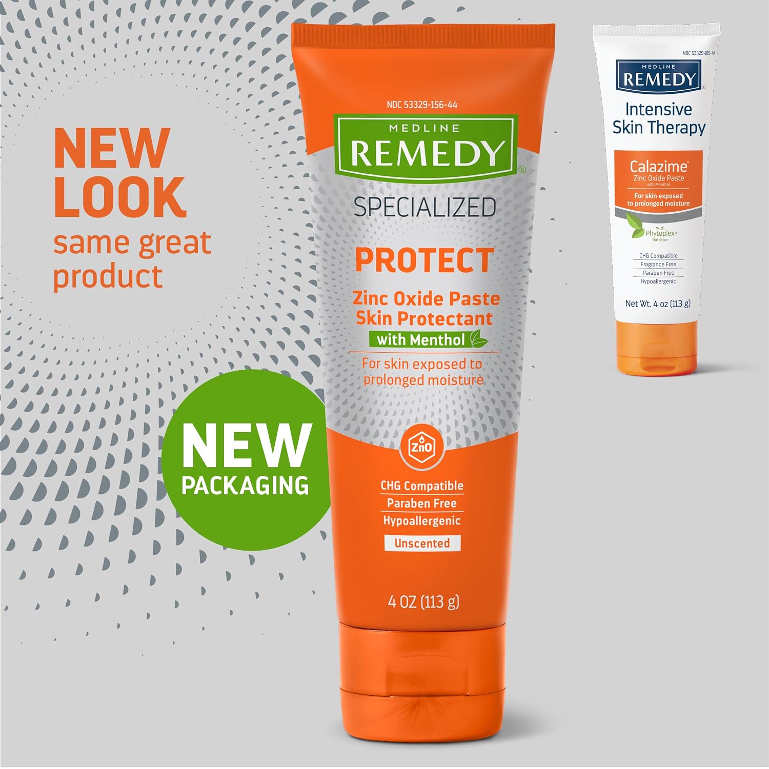 Medline Remedy Specialized Zinc Oxide Paste with Menthol (4 oz Tube), Unscented, Calamine, Incontinence Care, Diaper Rash, Wetness Protection