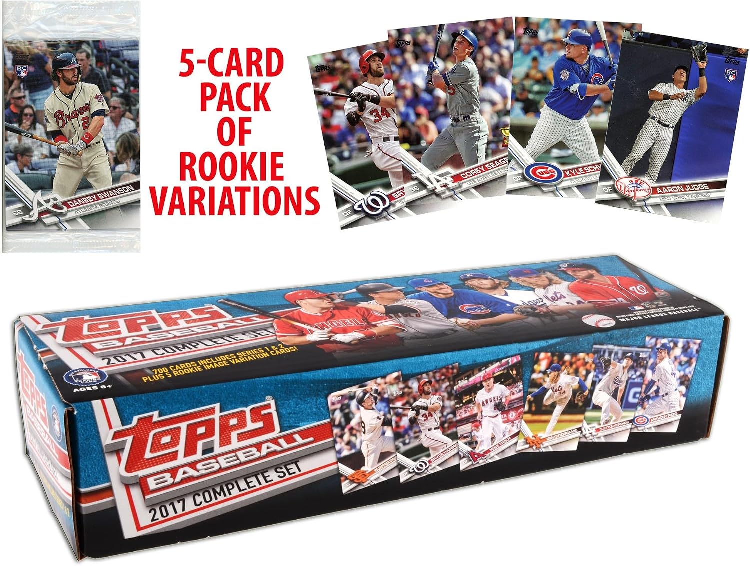 2017 Topps Baseball Complete Retail Factory Set (705 Cards) with 2 Aaron Judge Rookies