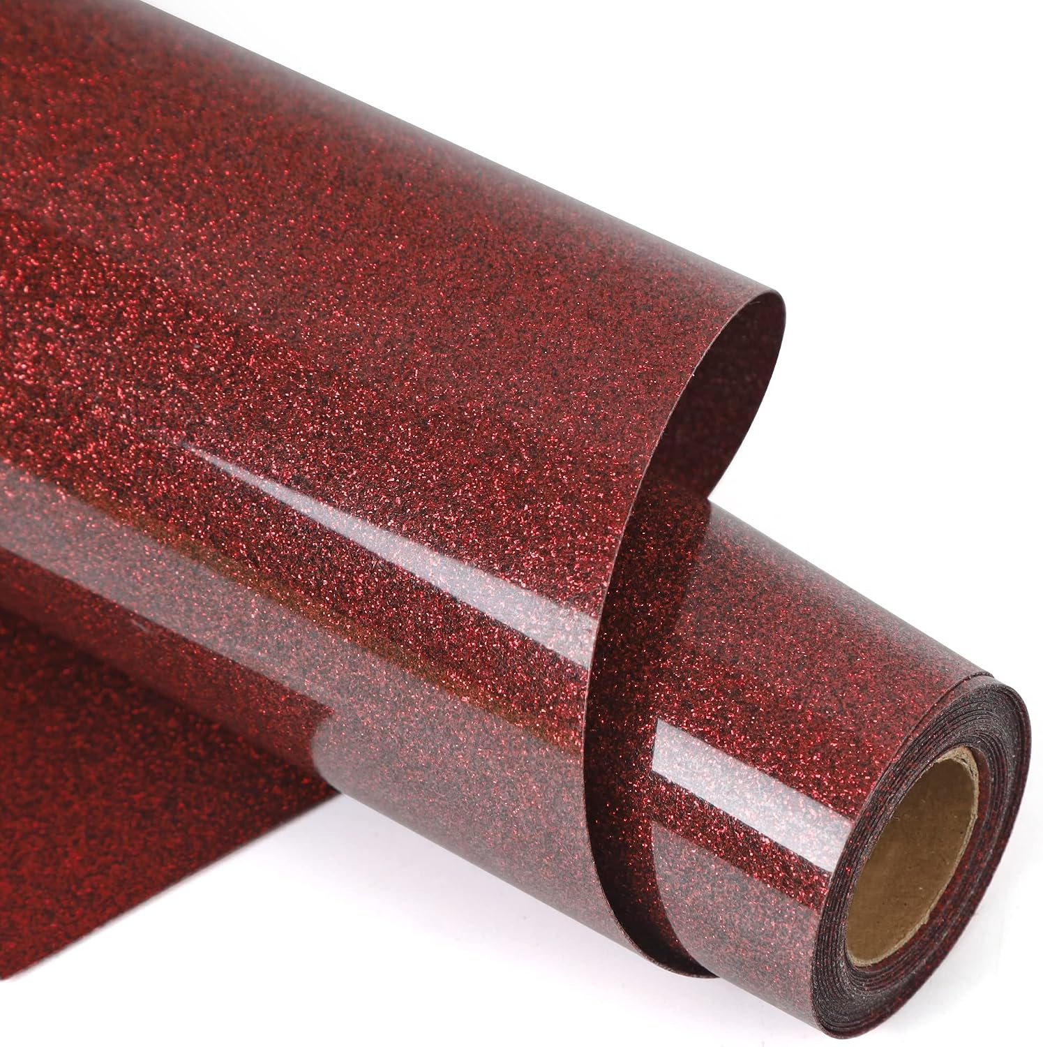 RENLITONG Heat Transfer Vinyl,12 Inch by 10ft White Iron on Vinyl
