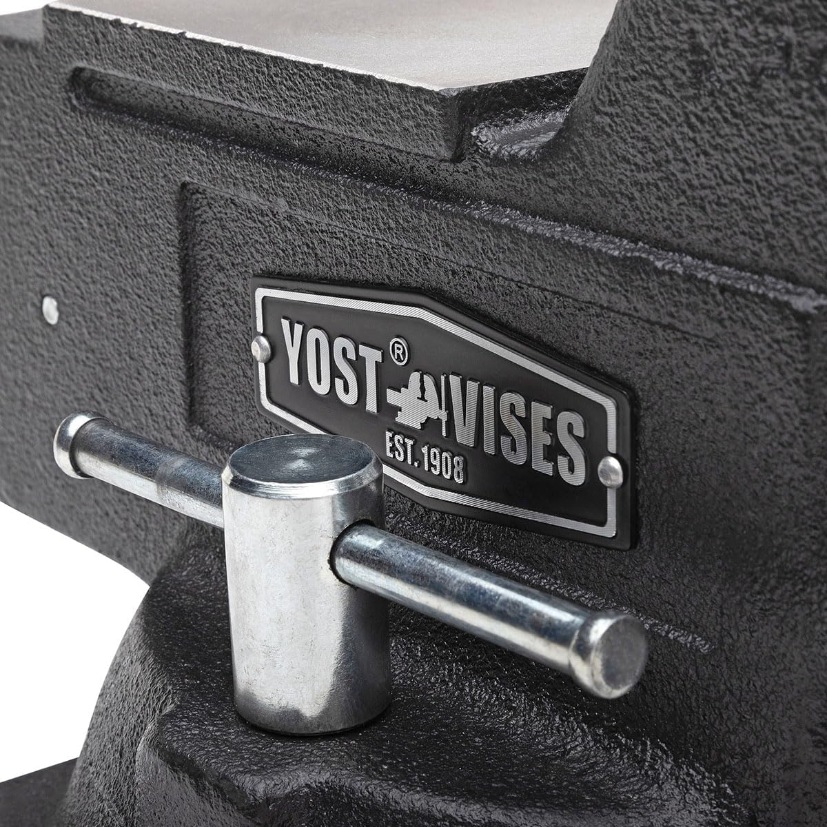 Yost Vises LV-4 Homeowner's Vise | 4.5 Inch Jaw Width with a 3 Inch Jaw Opening Home Vise | Secure Grip with Swivel Base | Blue