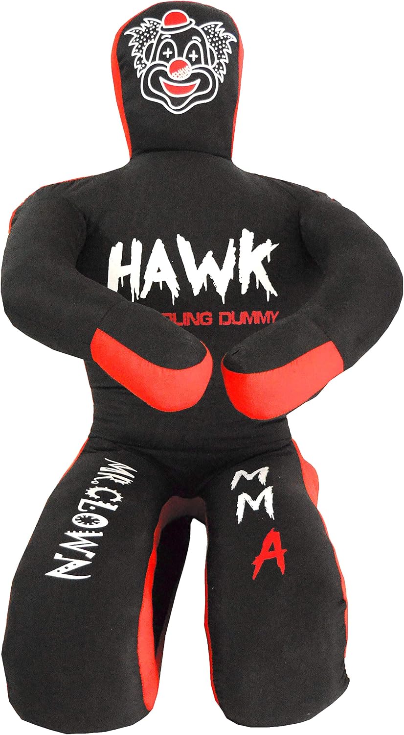 Hawk Sports Clown Grappling Dummy for Combat Sports Mastery, Moveable and Strikeable Punching Dummy for Adults, 5 ft. Boxing Dummy for MMA Jiu-Jitsu