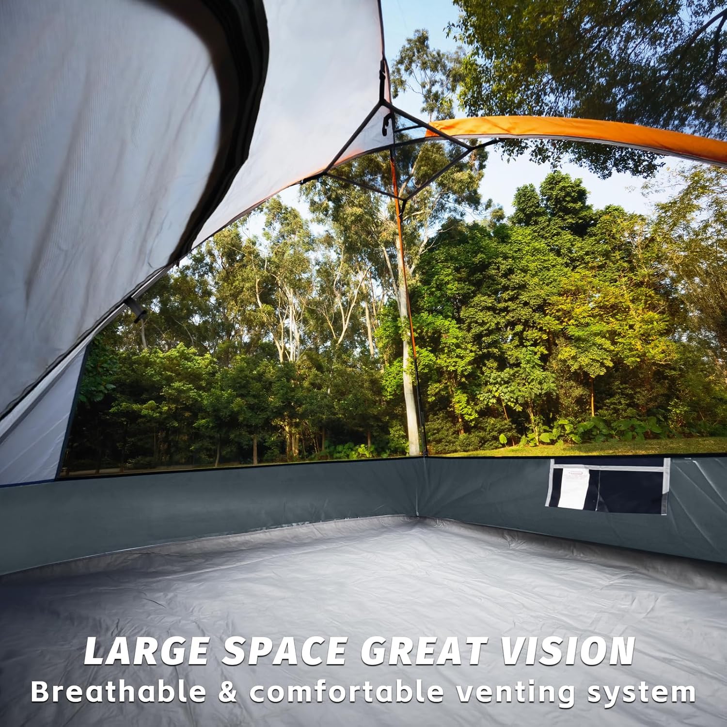 Camping Tent 2-4 Person, Waterproof Windproof Tent with Rainfly Easy Set up-Portable Dome Tents for Camping…