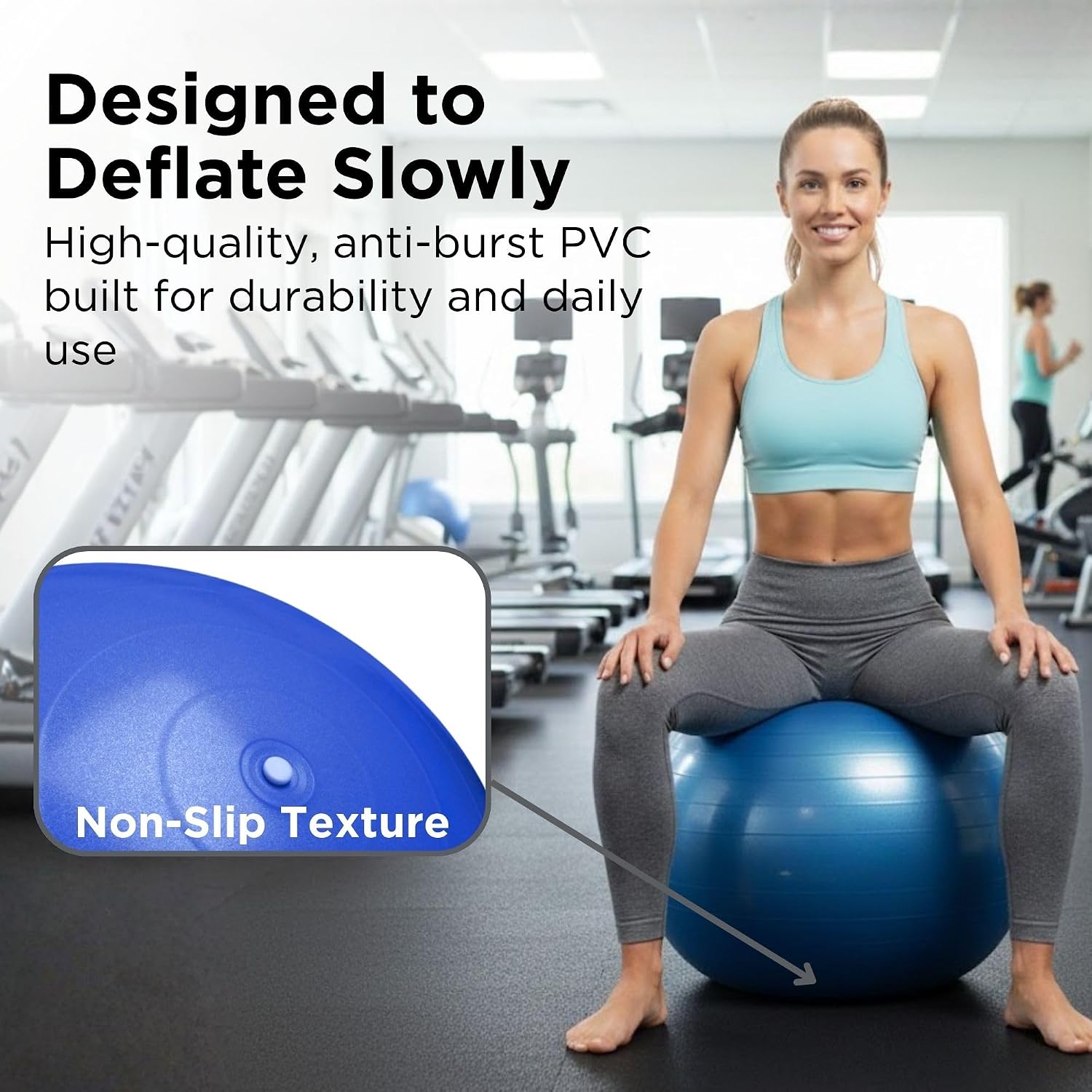 THERABAND Exercise and Stability Ball for Improved Posture, Balance, Core Fitness, Coordination and Rehab