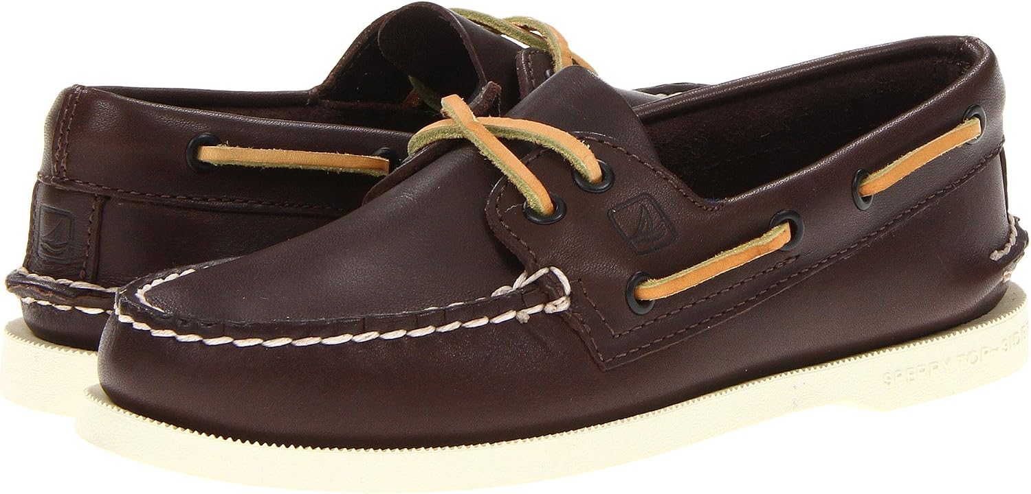 Sperry Men's Authentic Original 2-Eye Boat Shoe, Brown, 8 W US