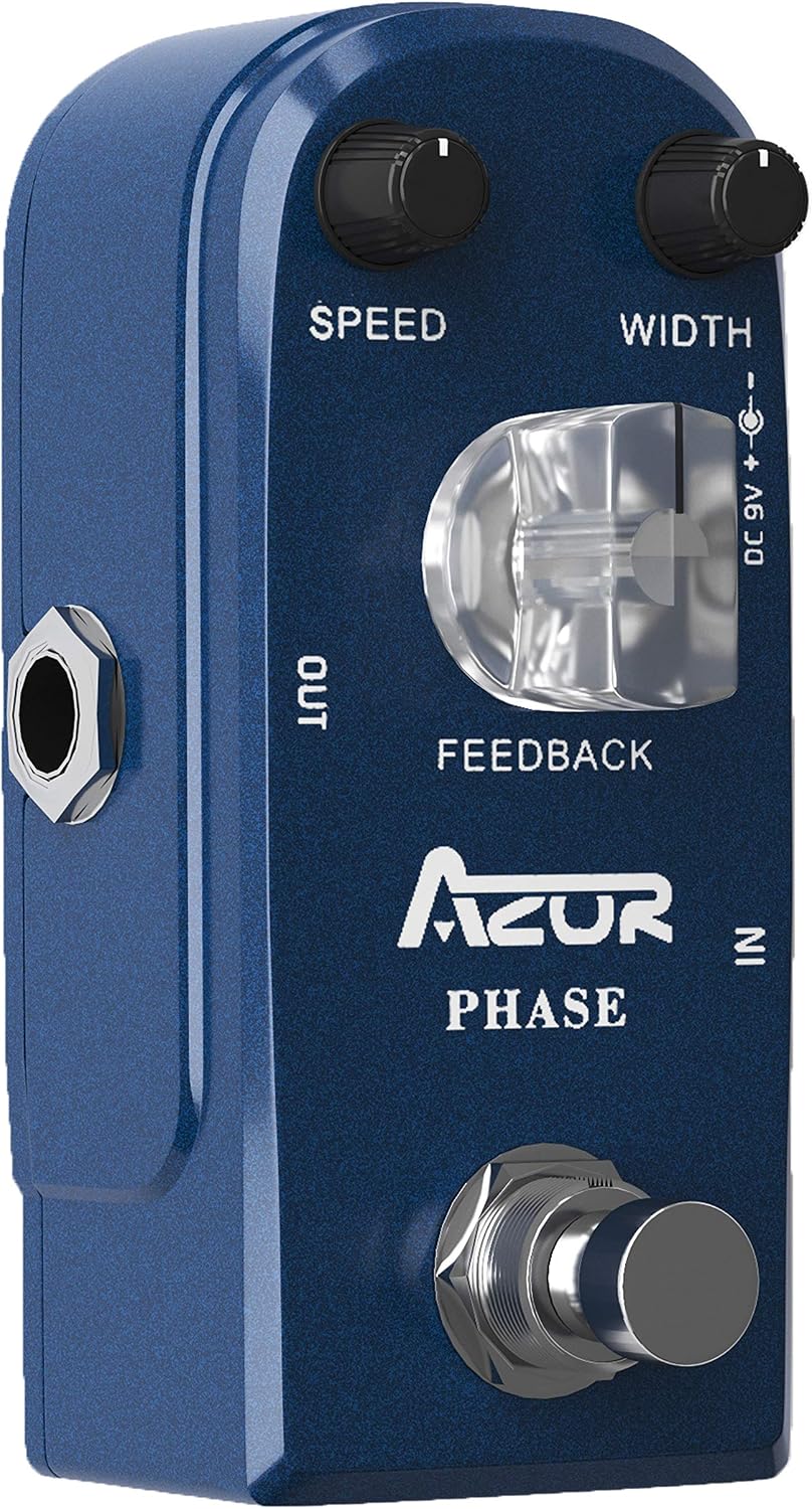 AZOR 5 Band Bass EQ Pedal, Aluminium Alloy True Bypass Equalizer Effect Pedal, Compact Mini Tone Control Pedal for Electric Bass Guitar