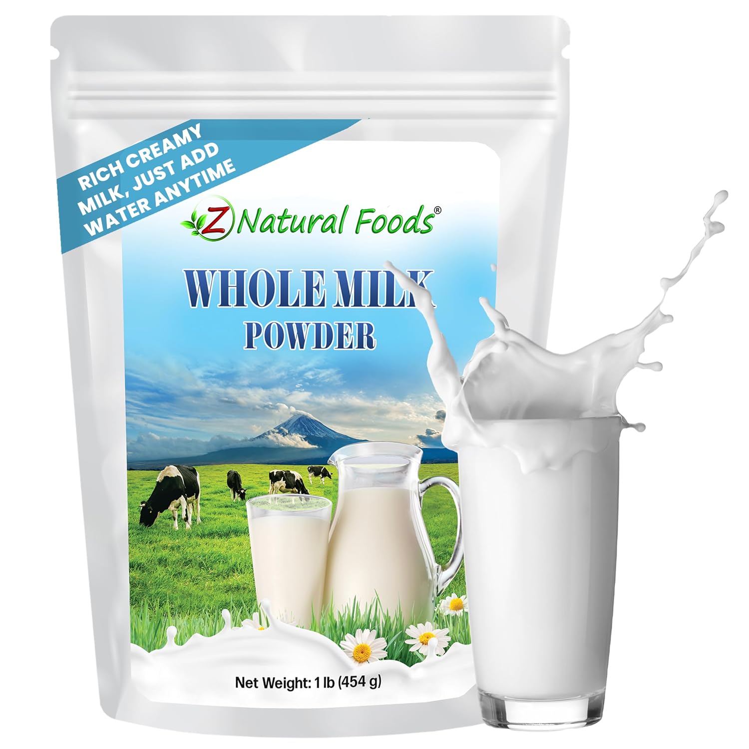 Z Natural Foods Premium Whole Milk Powder - Pasteurized Dry Milk, 5 lb