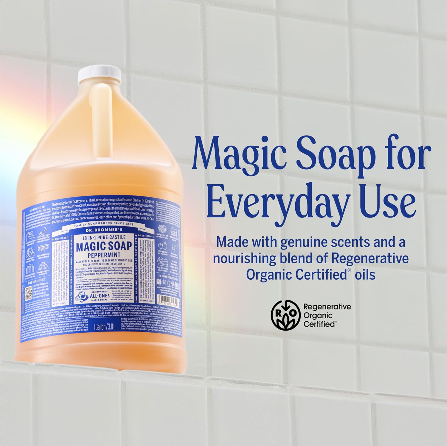 Dr. Bronner's Dr. Bronner Hemp Peppermint Pure Castile Oil Made with Organic Oils Certified - 25 Oz, 1count
