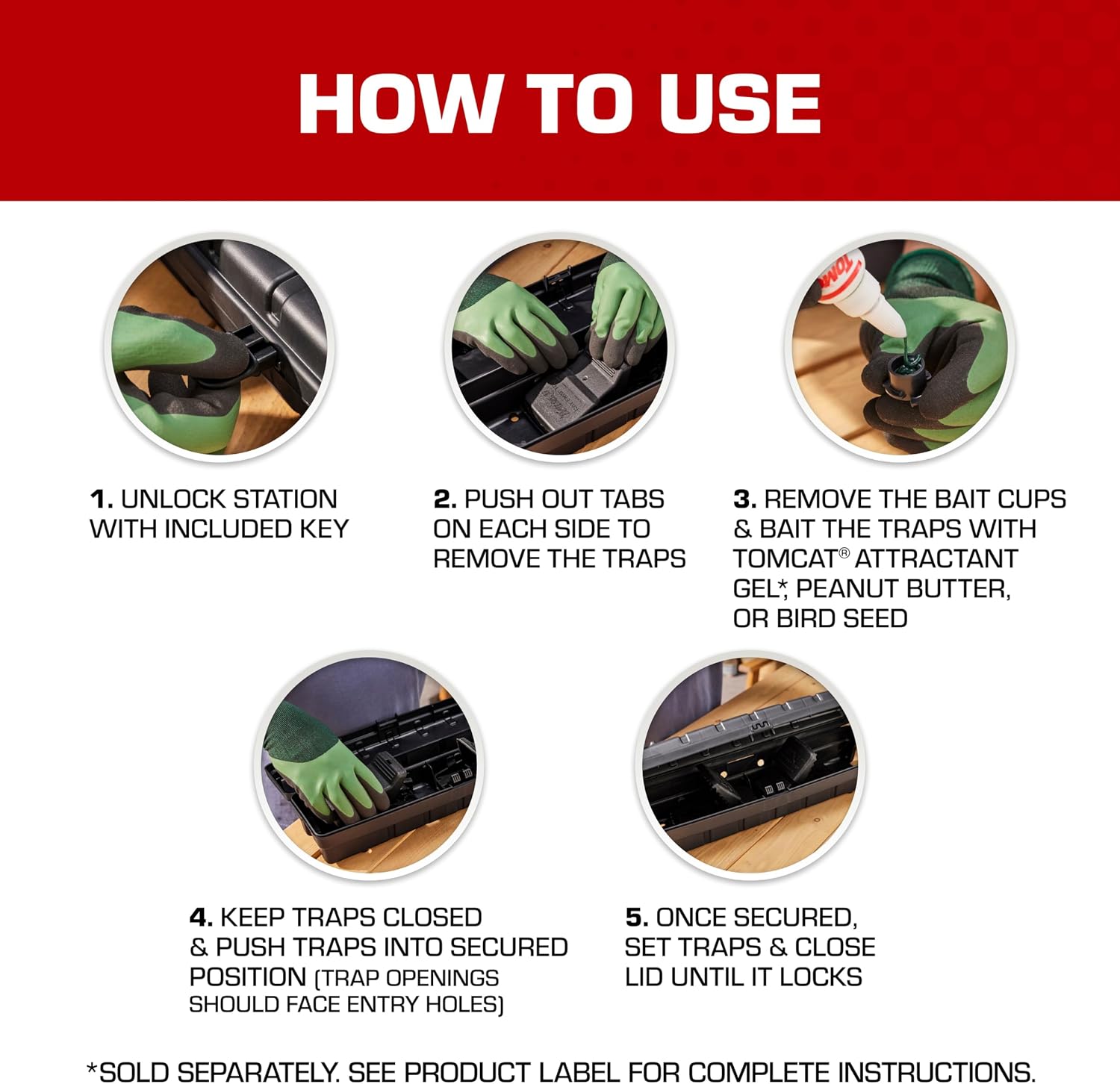 Tomcat Tunnel Trapping System | Rat & Mice Traps - 1 Tunnel Station and 2 Reusable Snap Traps