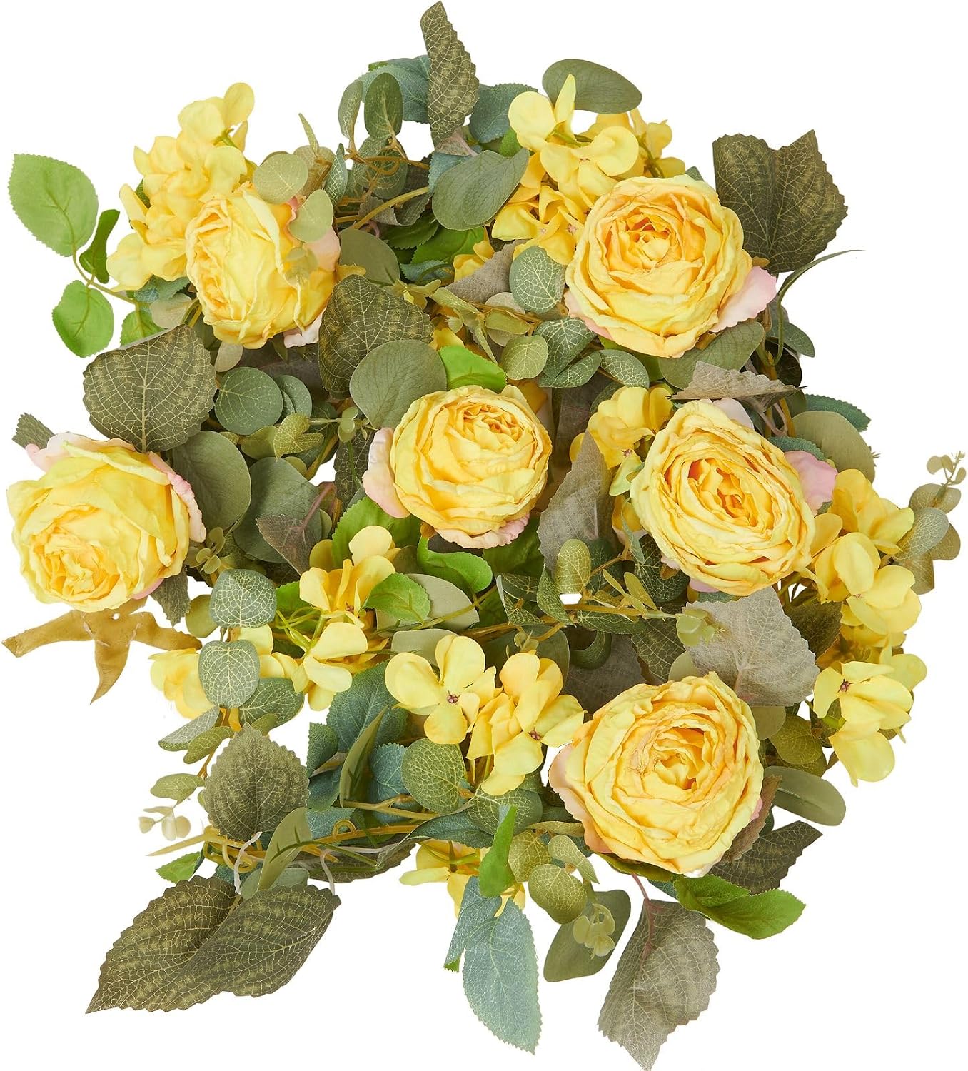 8Pcs x 8.2FT Artificial Flower Garland Floral Rose Vine Decor, Pink Flower