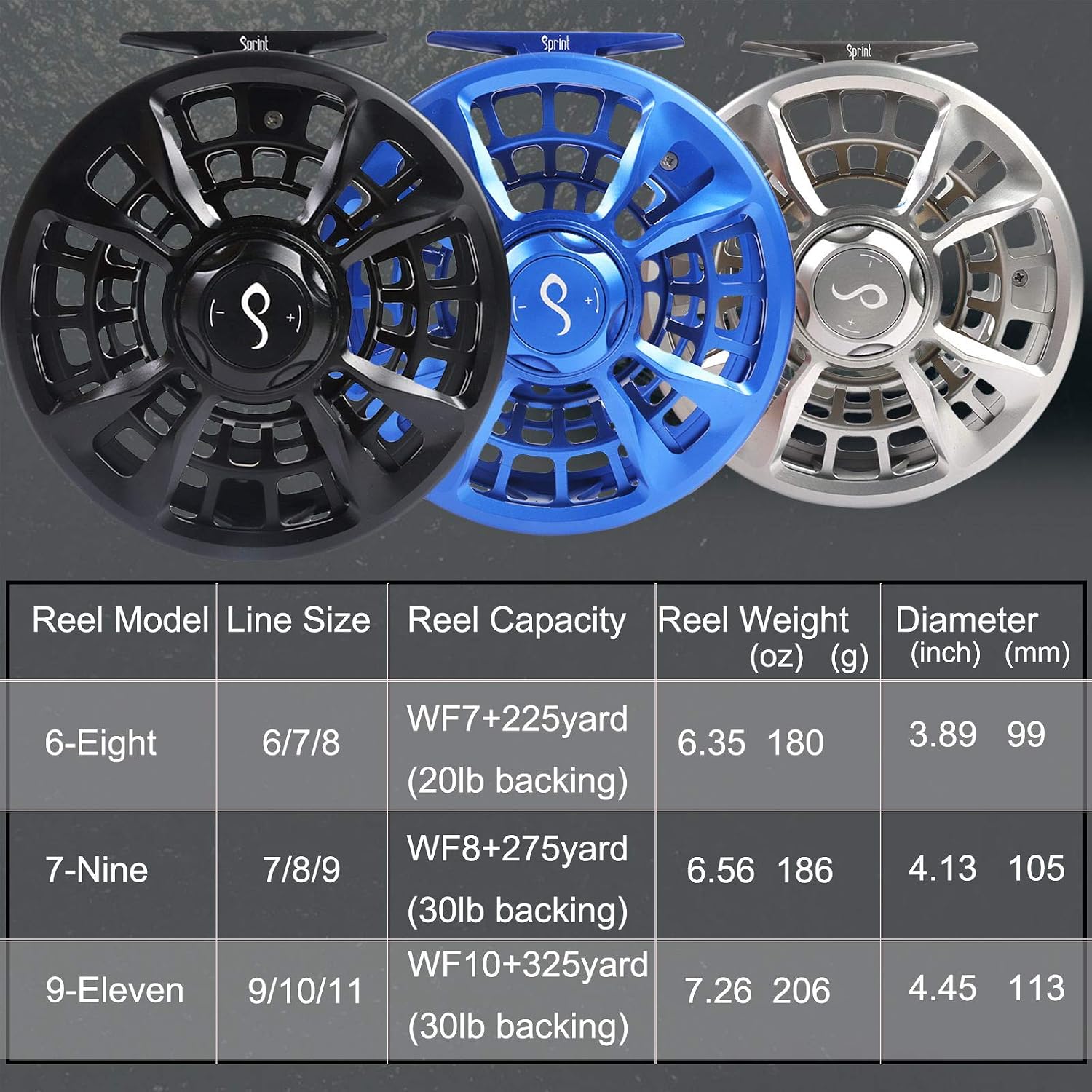 M MAXIMUMCATCH Maxcatch Sprint Expert Fully Sealed Saltwater Fly Fishing Reel CNC-machined Aluminum Alloy Body
