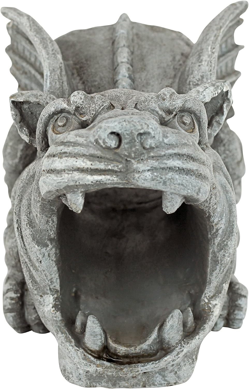 Design Toscano Roland the Gothic Gargoyle Gutter Guardian Rain Downspout Extension Outdoor Statue, 10 Inch Long, Cast Stone Resin, Grey Stone Finish