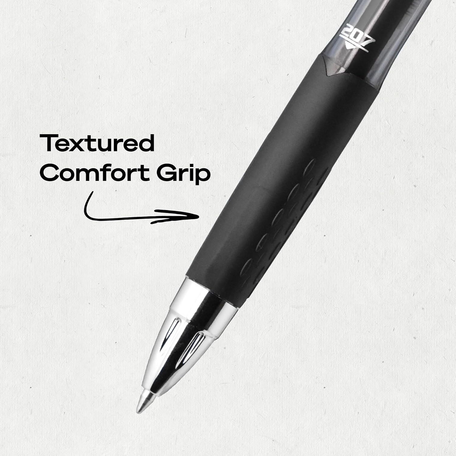 uniball™ 207 Gel Pens, Black Ink, 0.7mm Medium Point, Retractable, 12 Count | Smooth Writing, Fraud-Resistant, uni Super Ink™