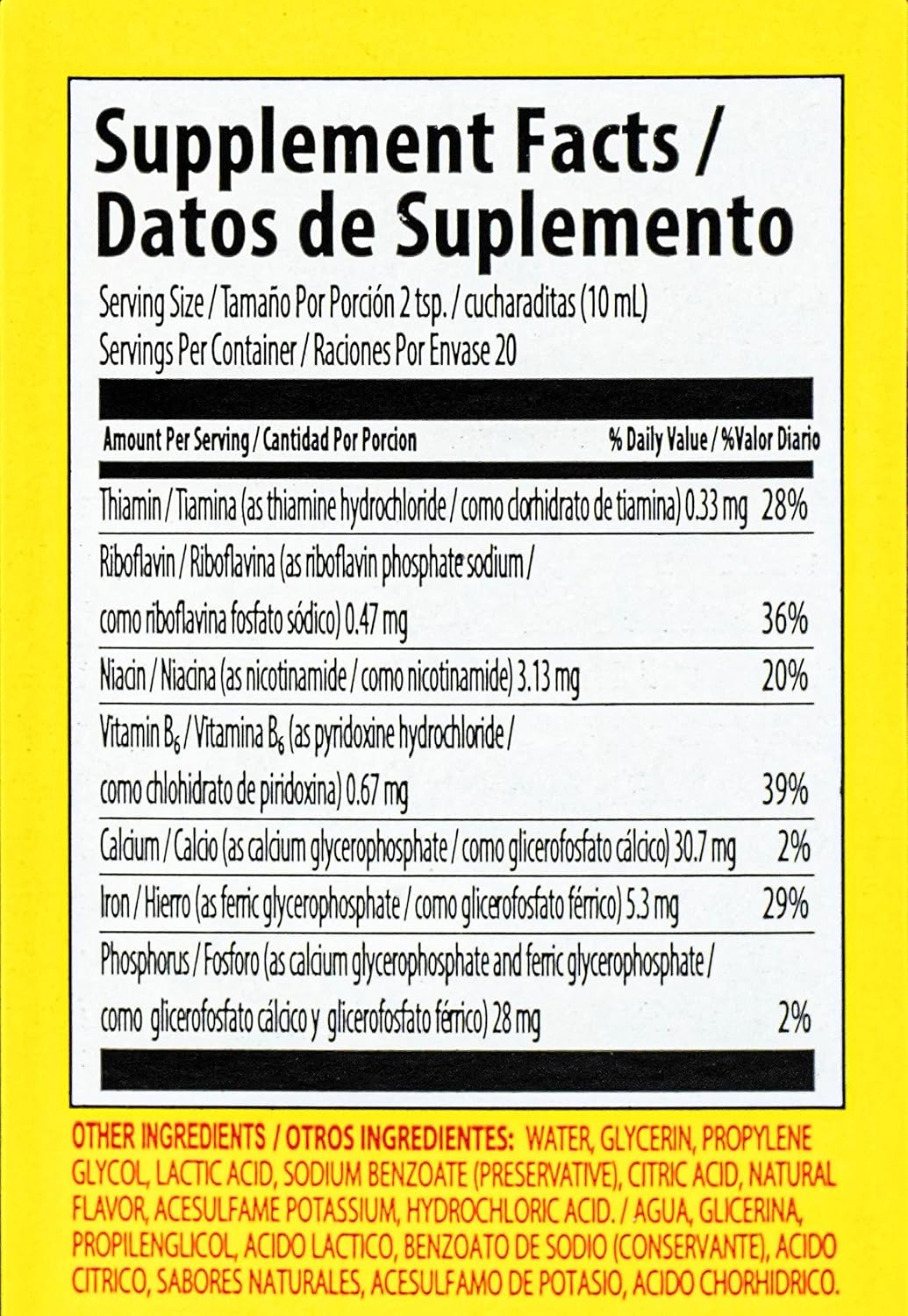 Nutrophos Liquid Dietary Supplement with B vitamins and minerals 500ml