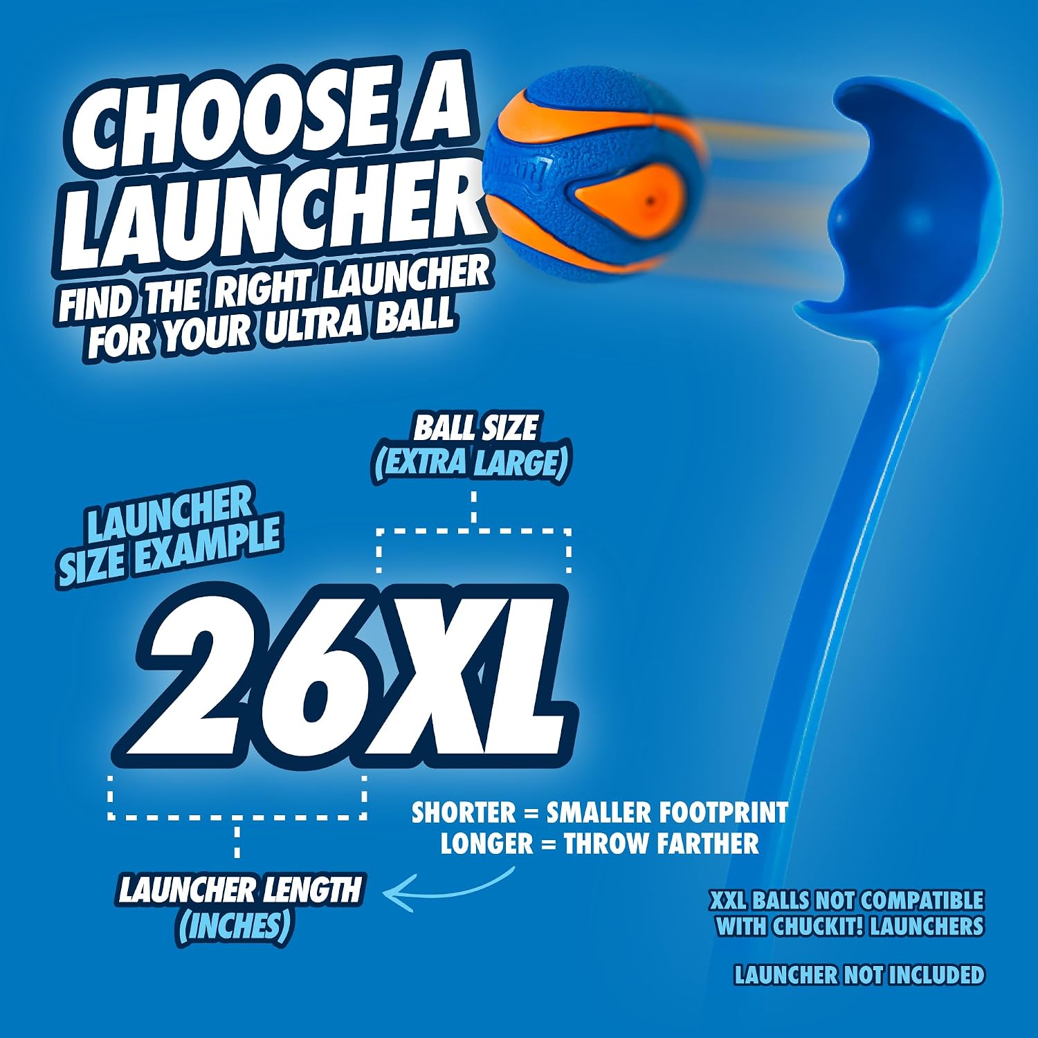 Chuckit! Ultra Ball Dog Toy - Size Large - For Dogs 60-100 lbs - Made from Durable Rubber - Super Bouncy - Floats in Water - 3-inch Diameter - Pack of 1