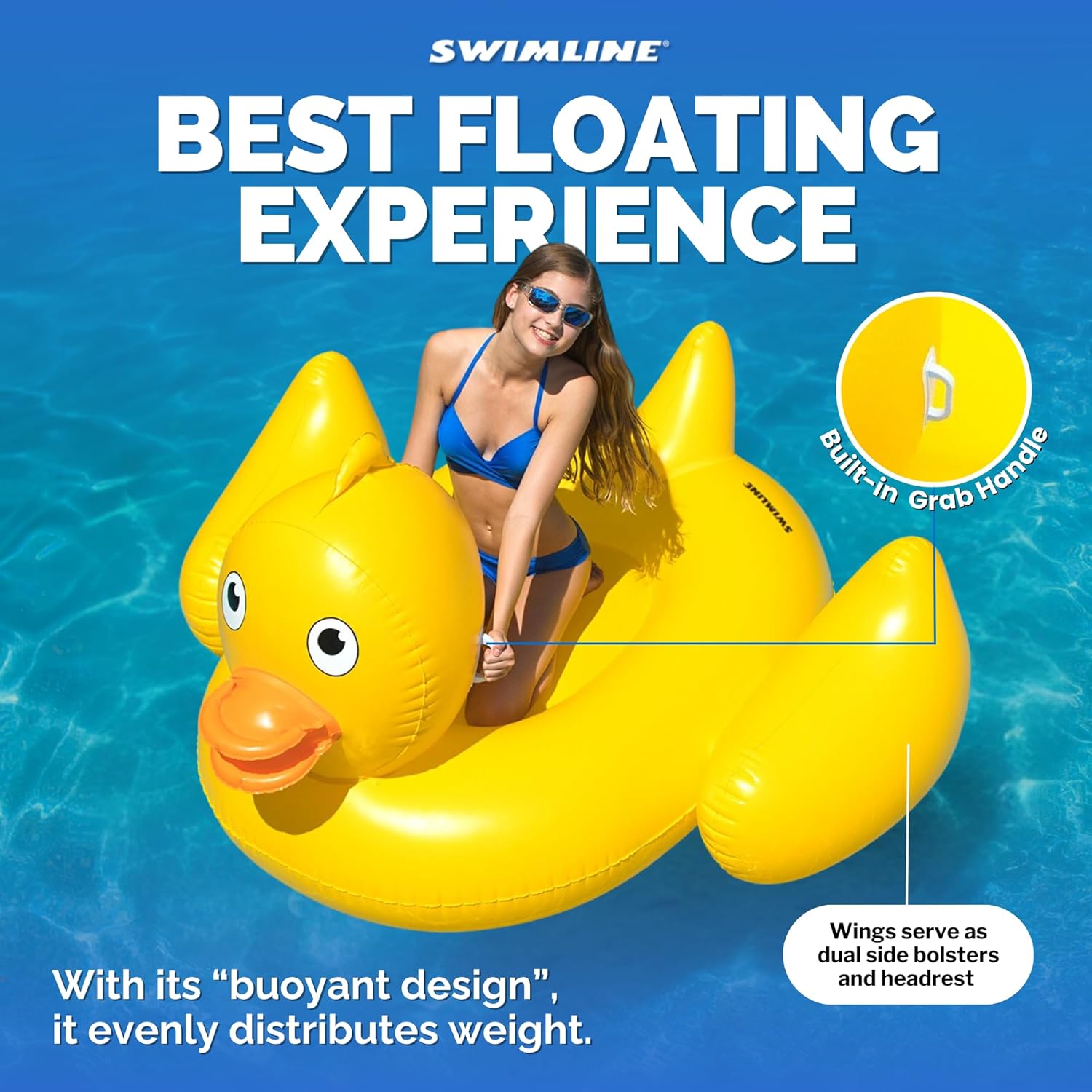 SWIMLINE Original Giant Inflatable Pool Float Floatie Ride-On