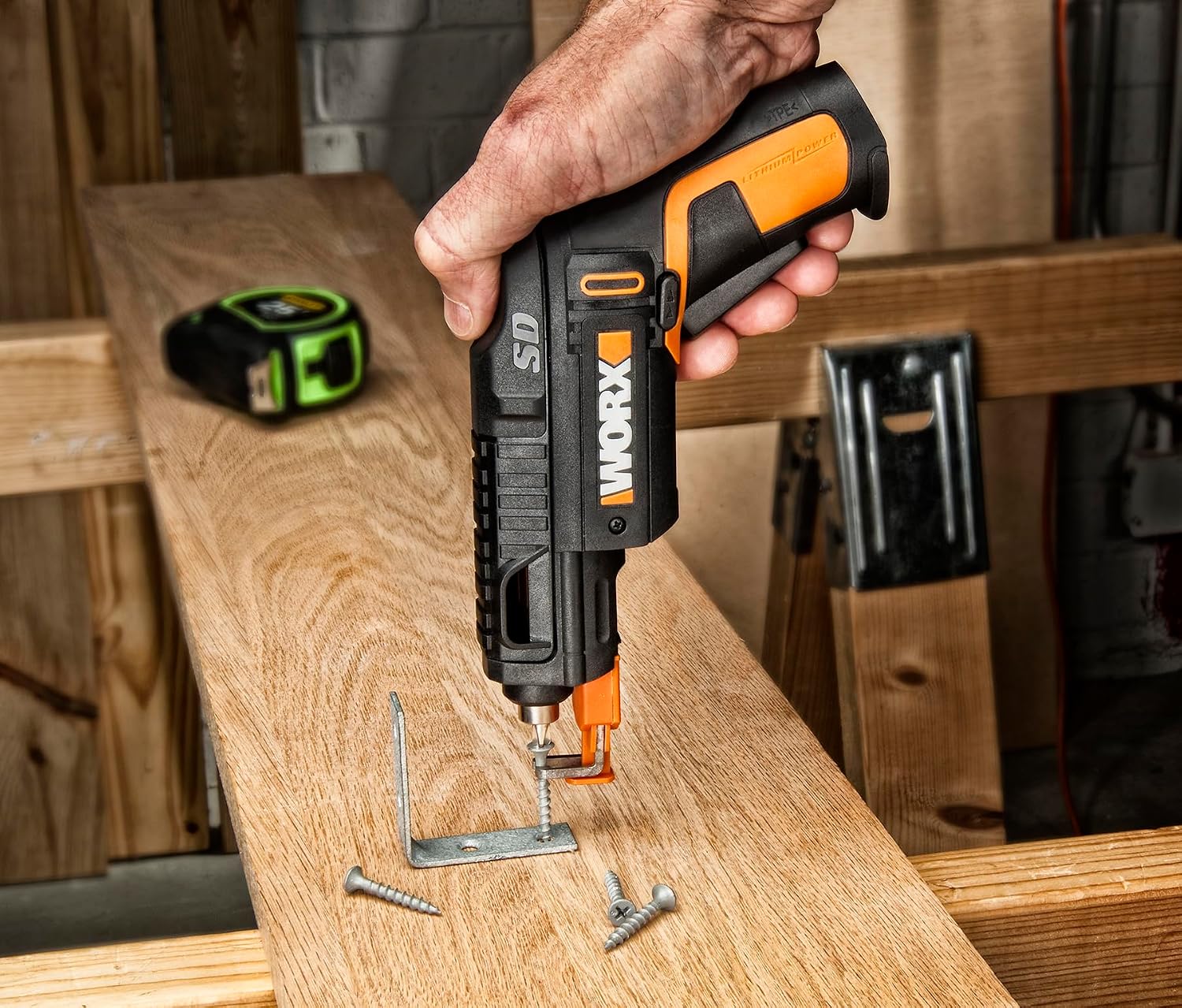 WORX Cordless Screwdriver, 4V 6-Bit Cartridge with Screw Holder, WX255L