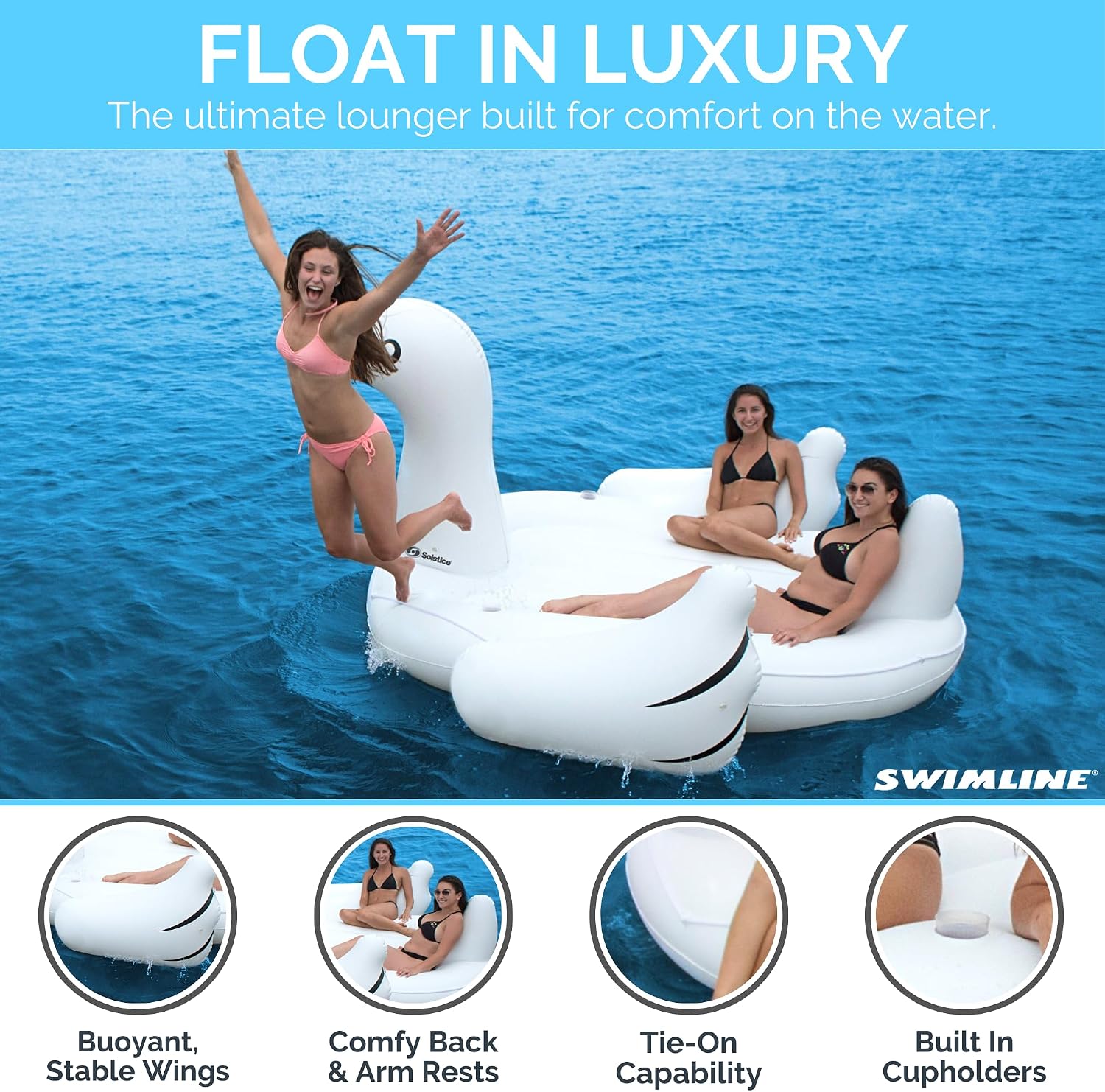 SWIMLINE Original Giant Inflatable Pool Float Floatie Ride-On