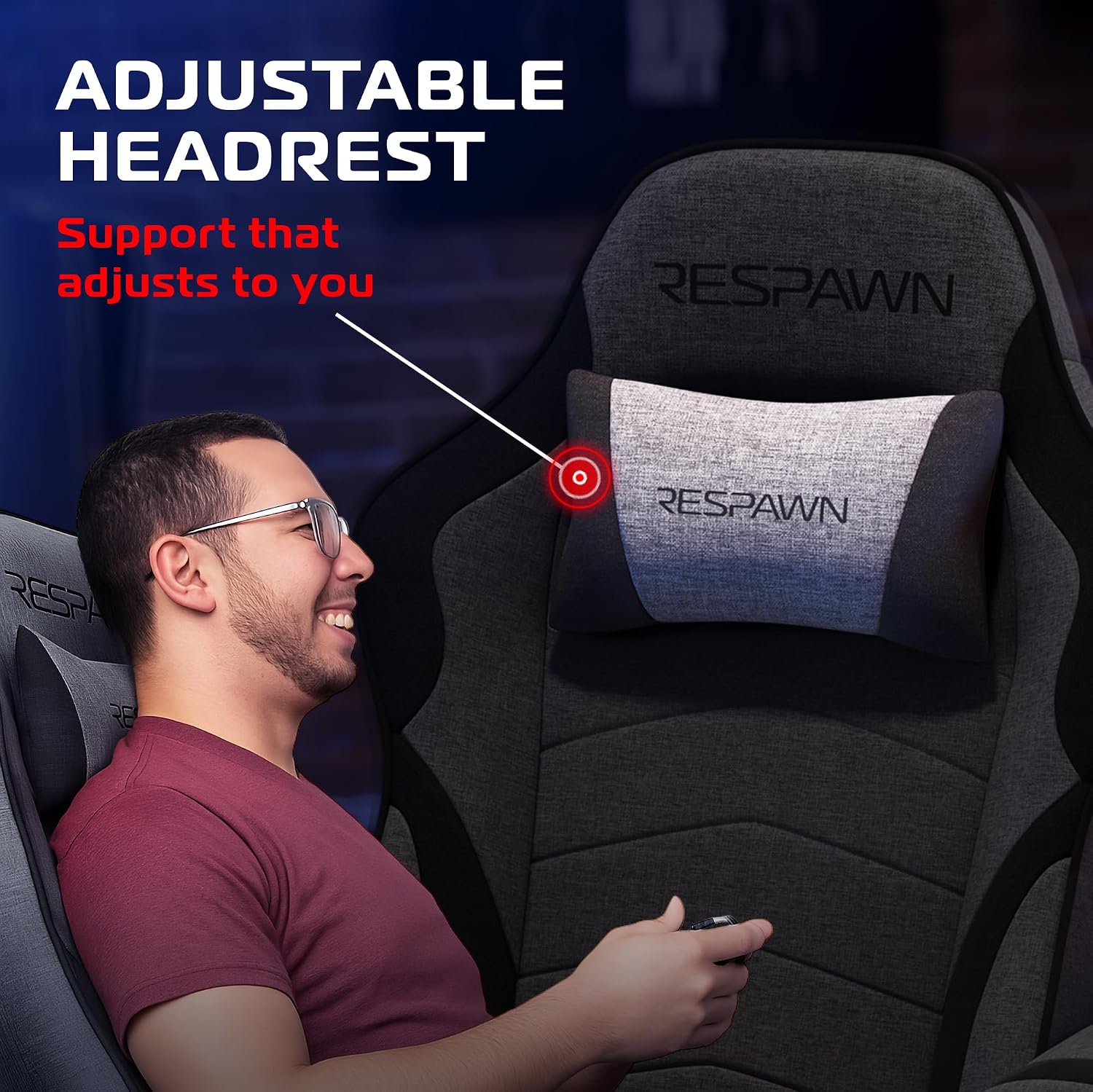 Respawn 900 Gaming Recliner Chair with Footrest, Cup Holder and Swivel