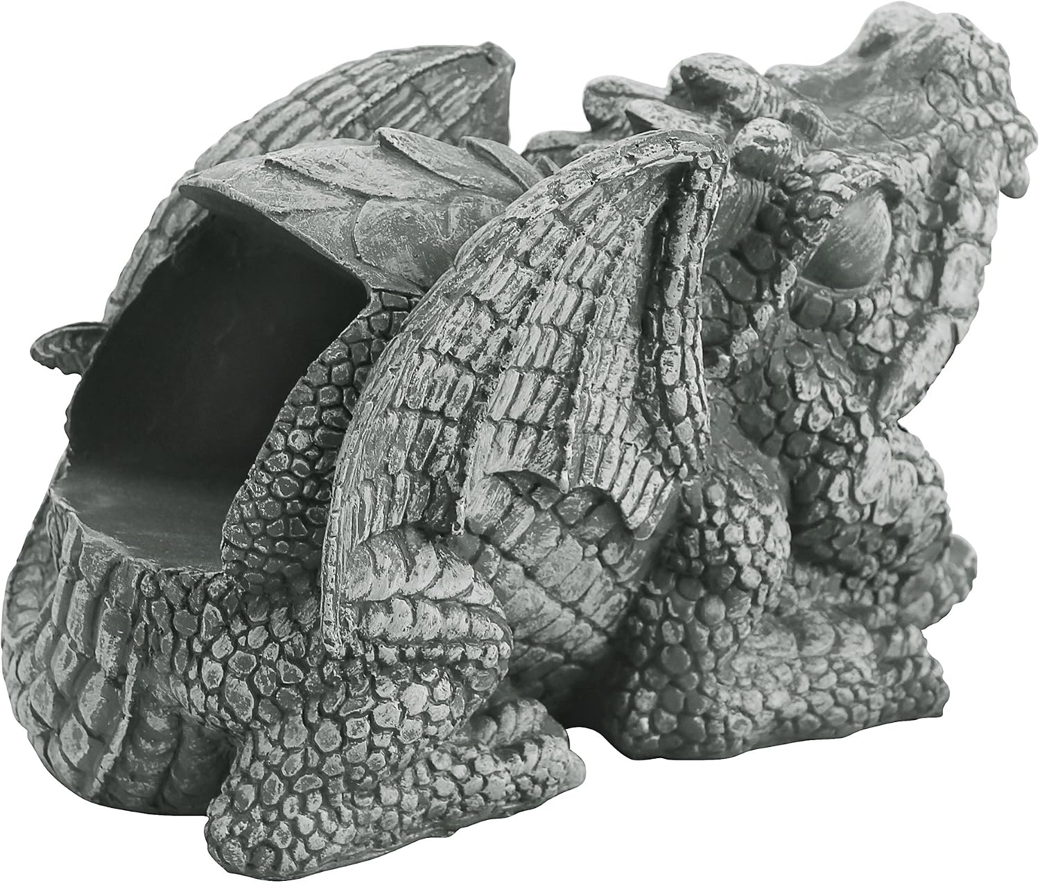 Design Toscano Roland the Gothic Gargoyle Gutter Guardian Rain Downspout Extension Outdoor Statue, 10 Inch Long, Cast Stone Resin, Grey Stone Finish