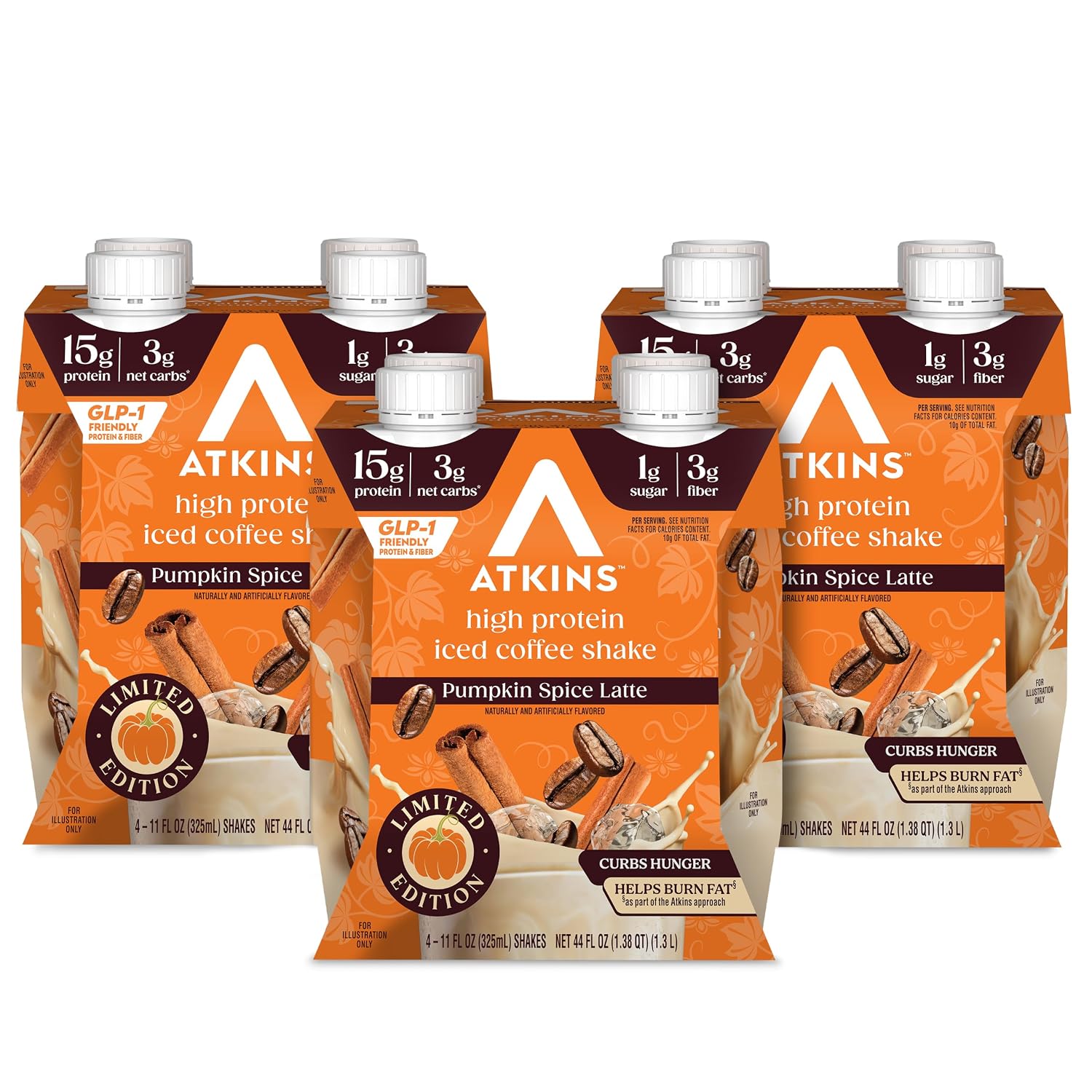 Atkins Milk Chocolate Delight High Protein Shake, 15g Protein, 12 Count | 15g Protein, 3g Fiber, 2g Net Carb, 1g Sugar, Chocolate Flavored, Keto Friendly, Ready to Drink, 12 Count
