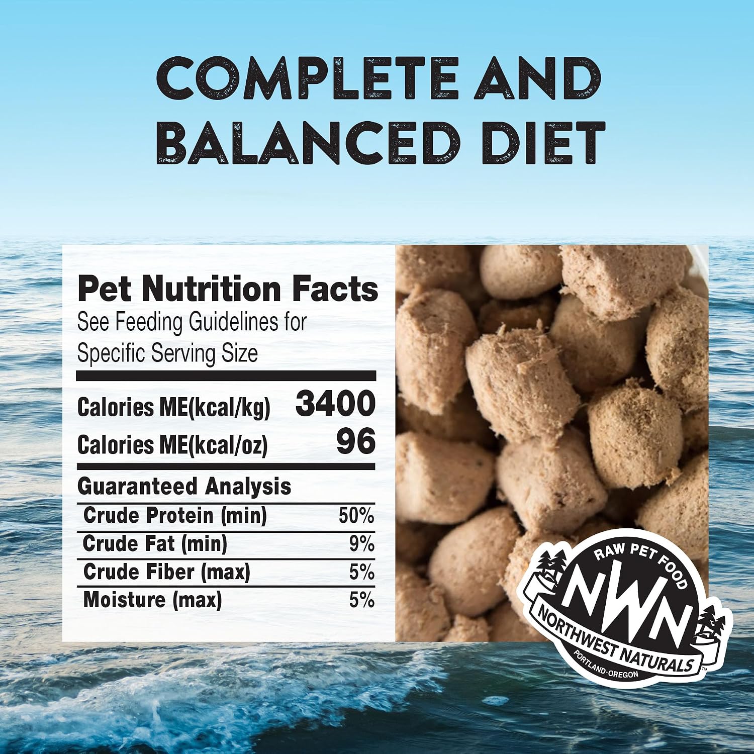Northwest Naturals Freeze-Dried Turkey Cat & Kitten Food – Bite-Sized Nibbles – Healthy, Limited, Human-Grade Ingredients, All-Natural, High-Protein Raw Diet – Complete & Balanced, Made in USA, 11 oz