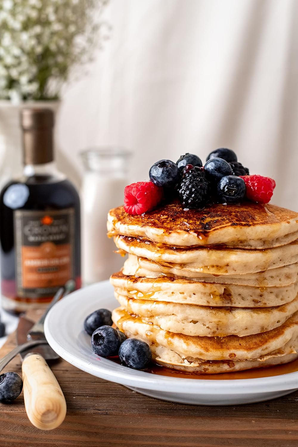 Crown Maple Organic 100% Pure Amber Color Rich Taste Maple Syrup, Flavor Marinades, Cocktails, Pancakes, Squash & Bacon, 12.7 Fl Oz