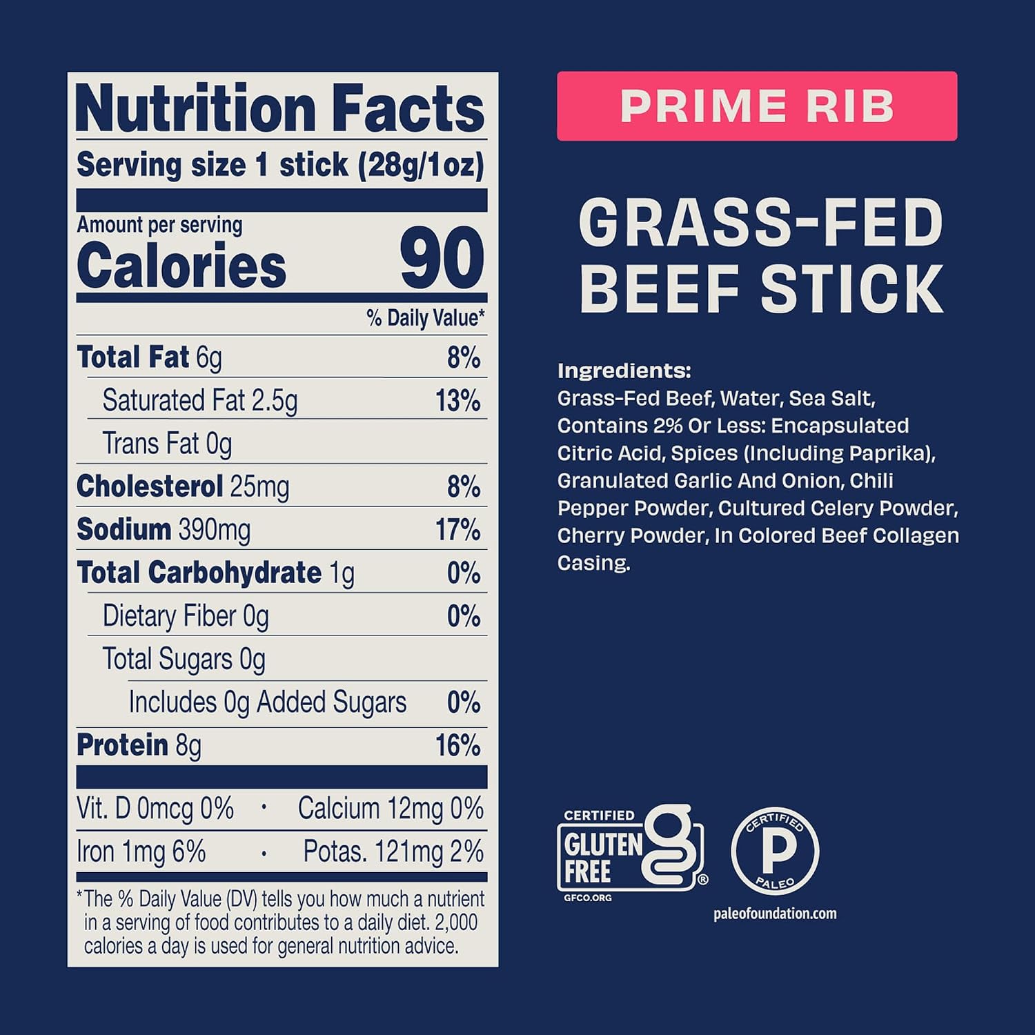 Archer Jerky Beef Sticks, Original, Grass-Fed, Gluten Free - 1 Oz, 18 Pack