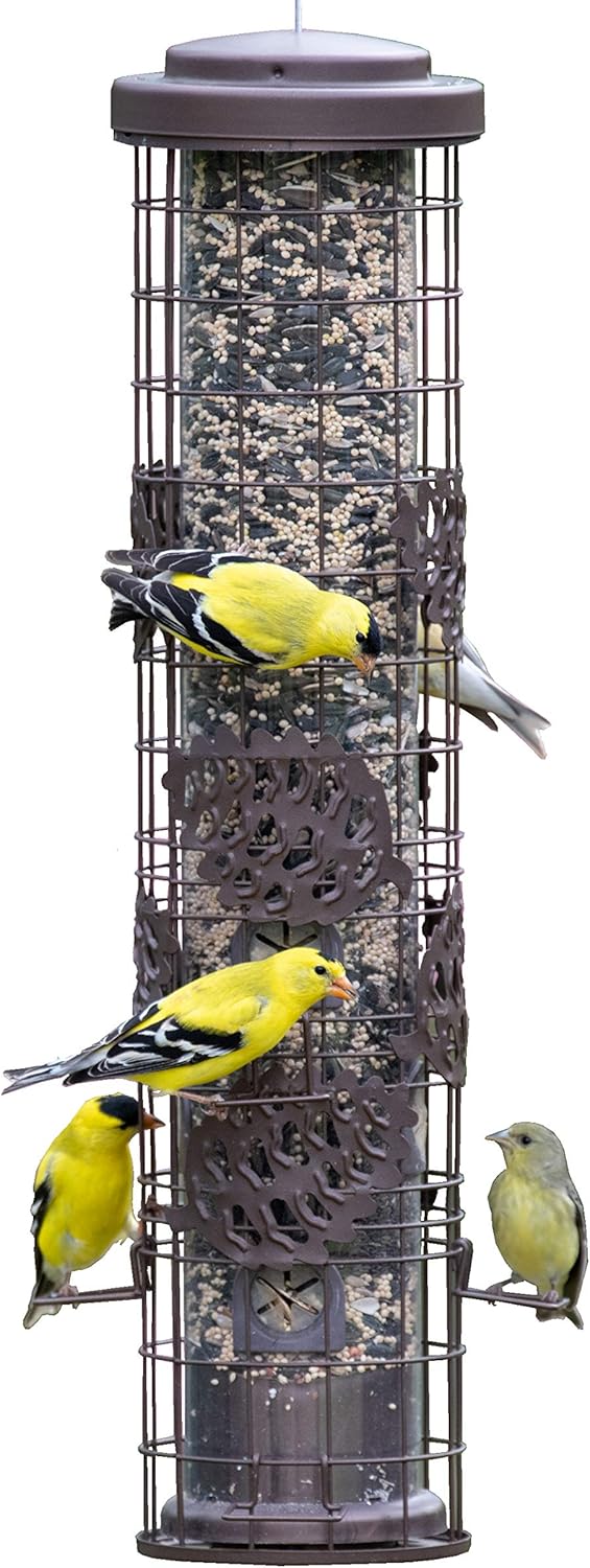 Perky-Pet Squirrel-Be-Gone Max Pinecone Bird Feeder with Flexports – 1.75 lb Capacity