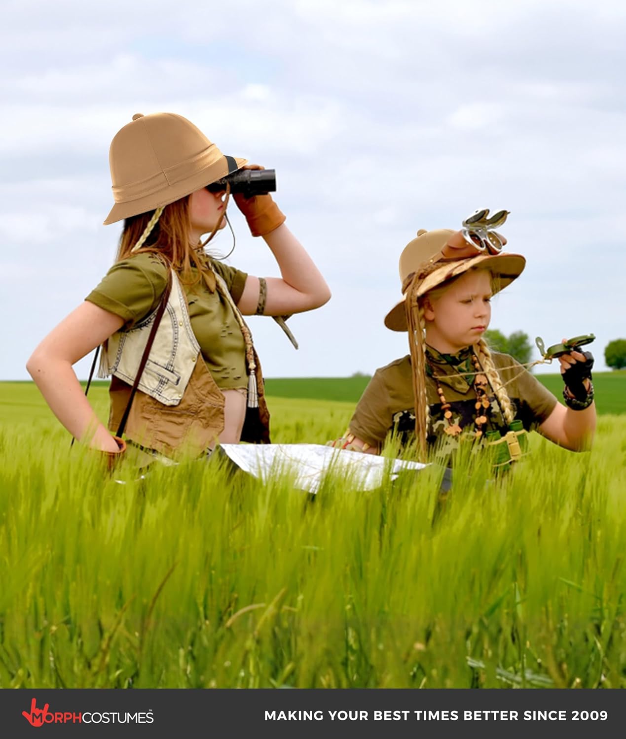 Nicky Bigs Novelties Pith Helmet, Tan Straw Safari Costume Accessory