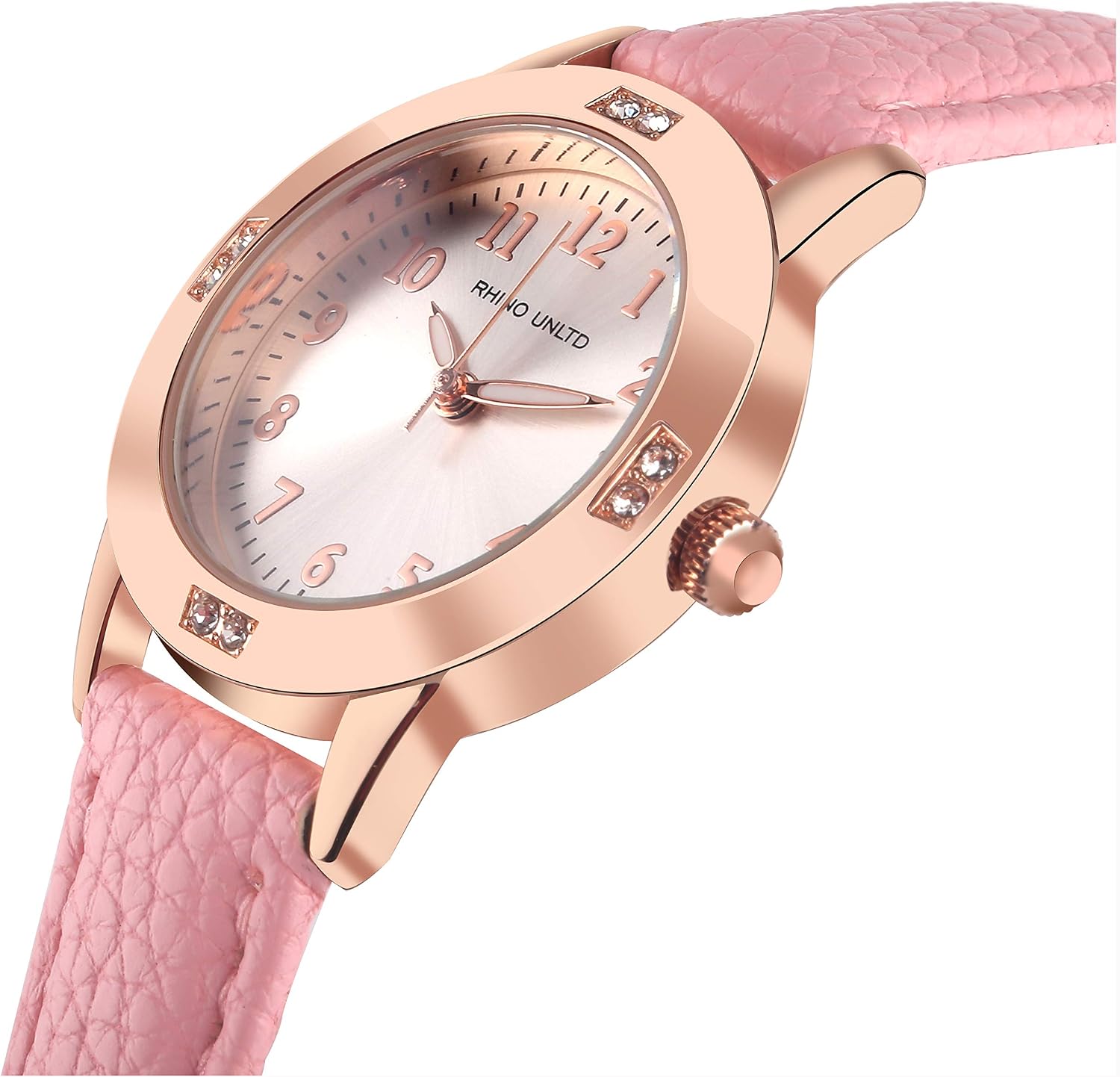 TUOTISI Women's Leather Band Quartz Movement Waterproof Business Classic Analog Watch with Genuine Leather Stainless Steel Band Elegant Ladies Watch