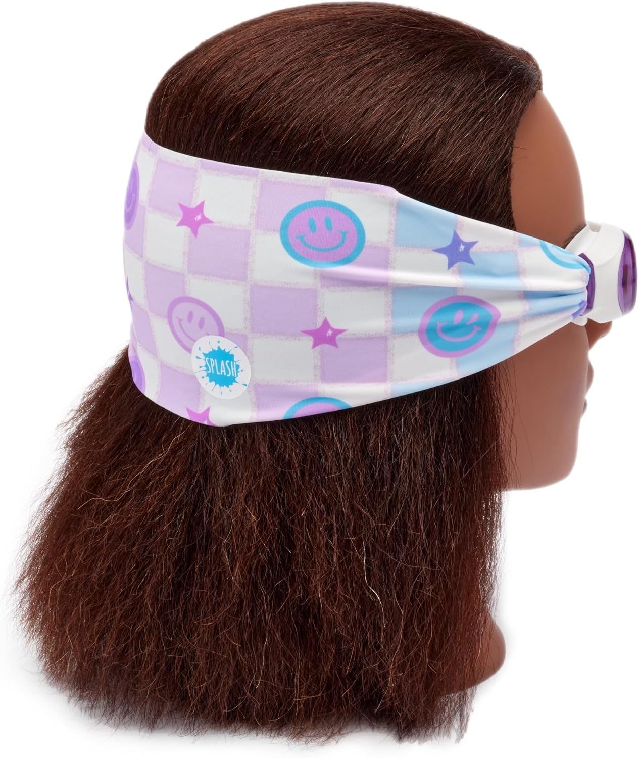 Splash Place SWIM GOGGLES with Fabric Strap - Adult & Kids Swim Goggles - PINKS & PURPLES