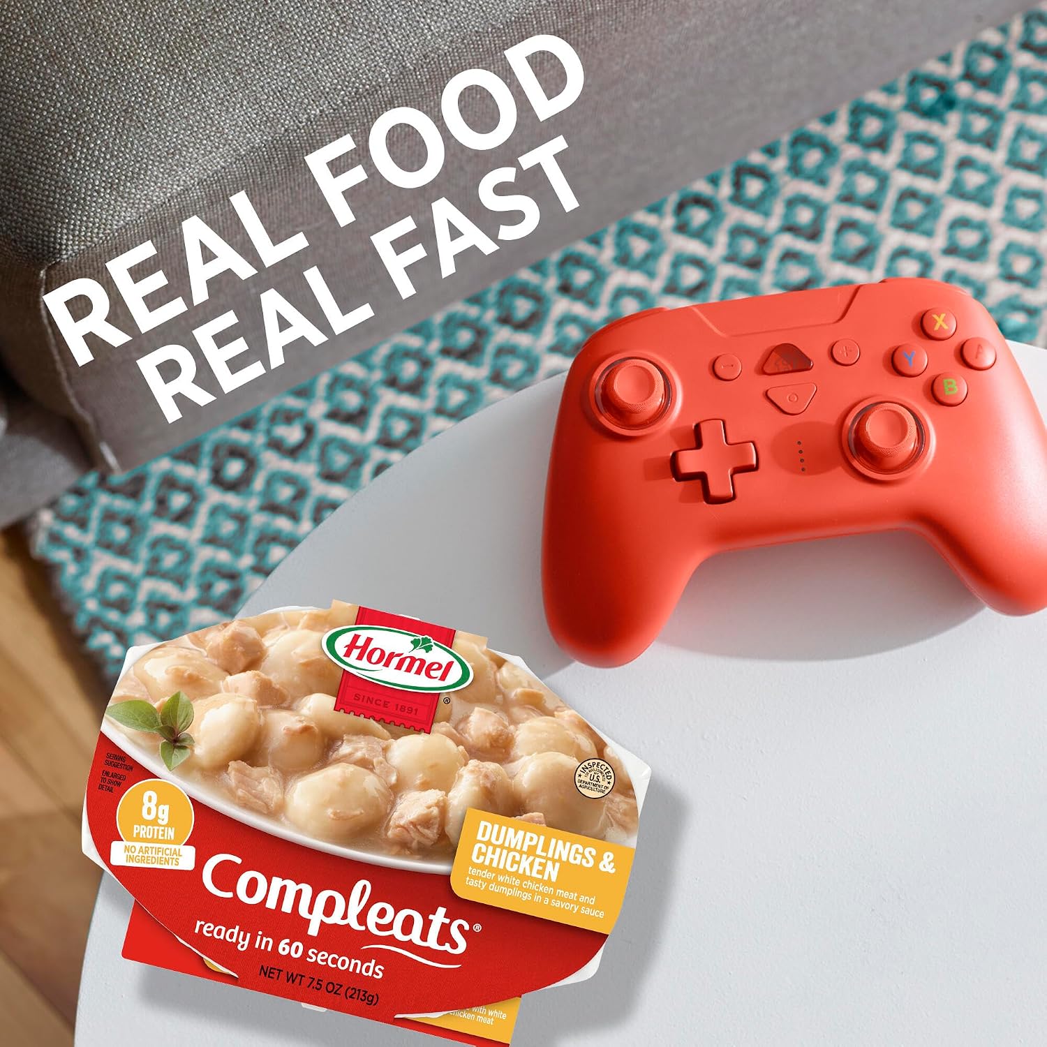 HORMEL COMPLEATS Chicken Alfredo Microwave Tray, 10 oz. (6 Pack)