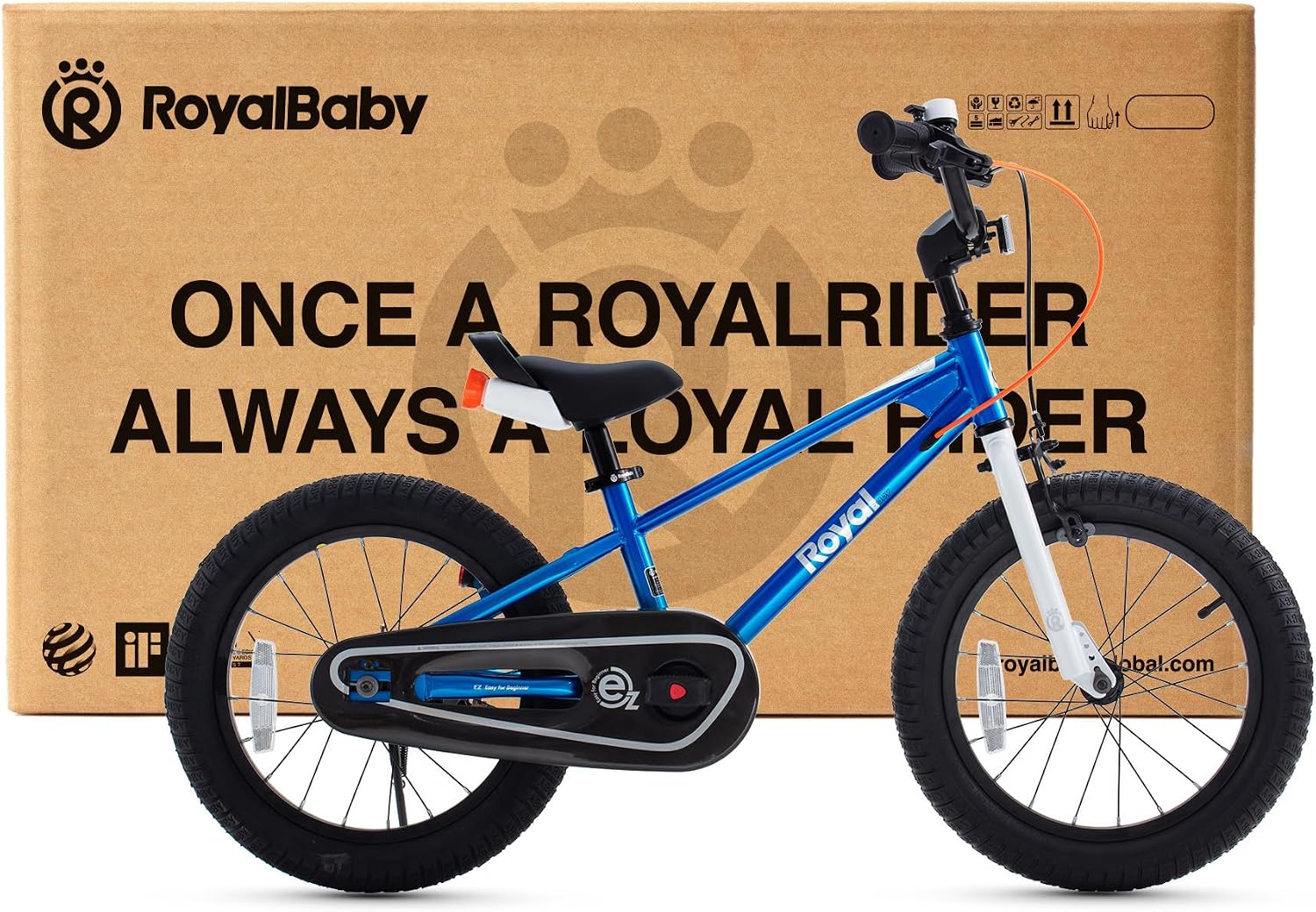 RoyalBaby EZ Kids Bike 12 14 16 18 20 Inch Balance Pedal 2-in-1 Training Bicycle Boys Girls Ages 3 to 12 Years Easy Learn for Beginners