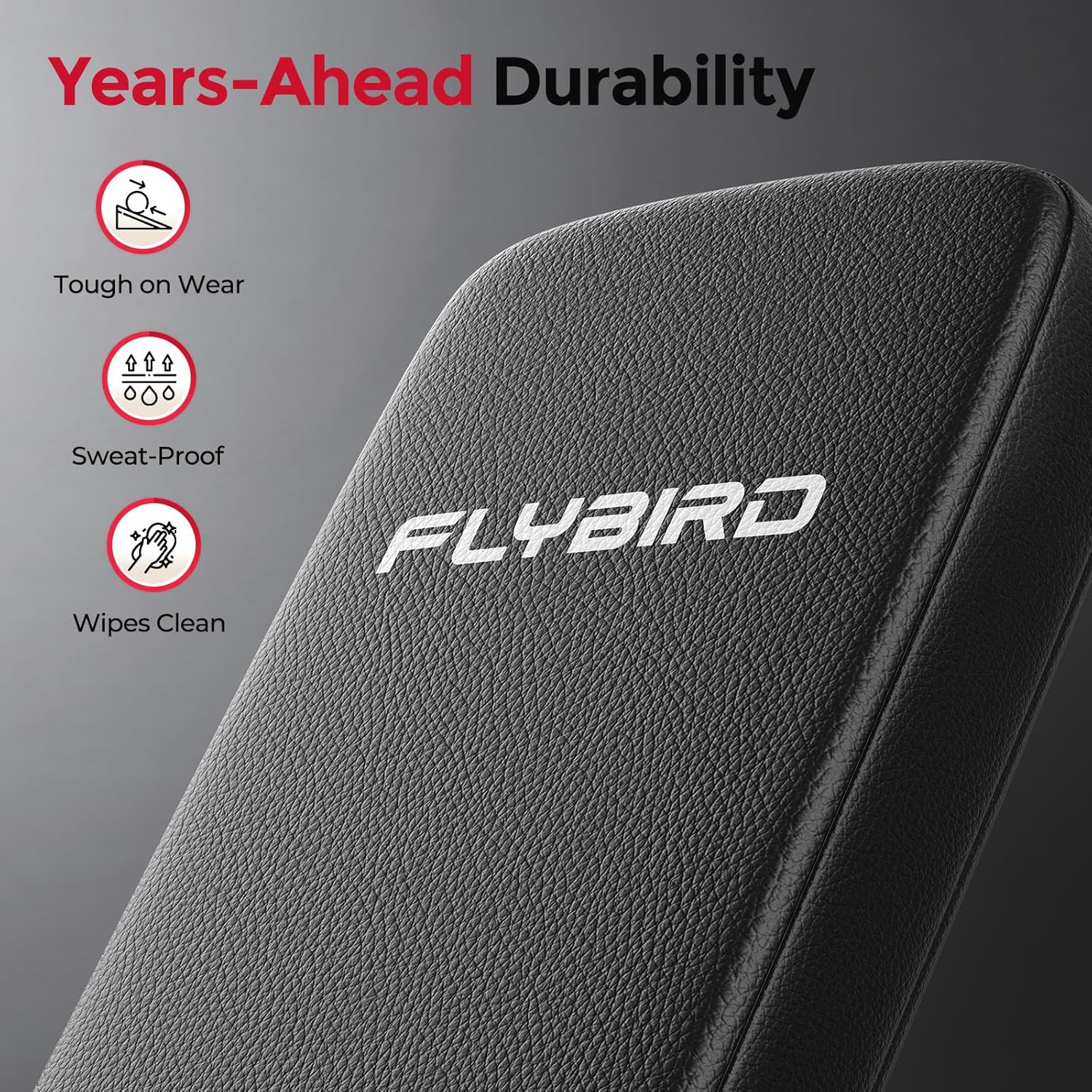 FLYBIRD WB5 Weight Bench, ASTM-Certified 800LBS Adjustable Weight Bench Workout Bench Foldable for Home Gym