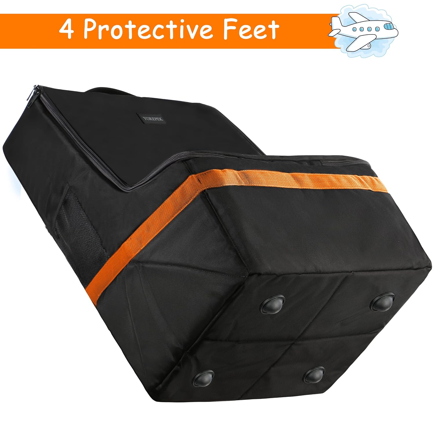 YOREPEK Padded Car Seat Travel Bag Backpack, Toddler Travel Essentials